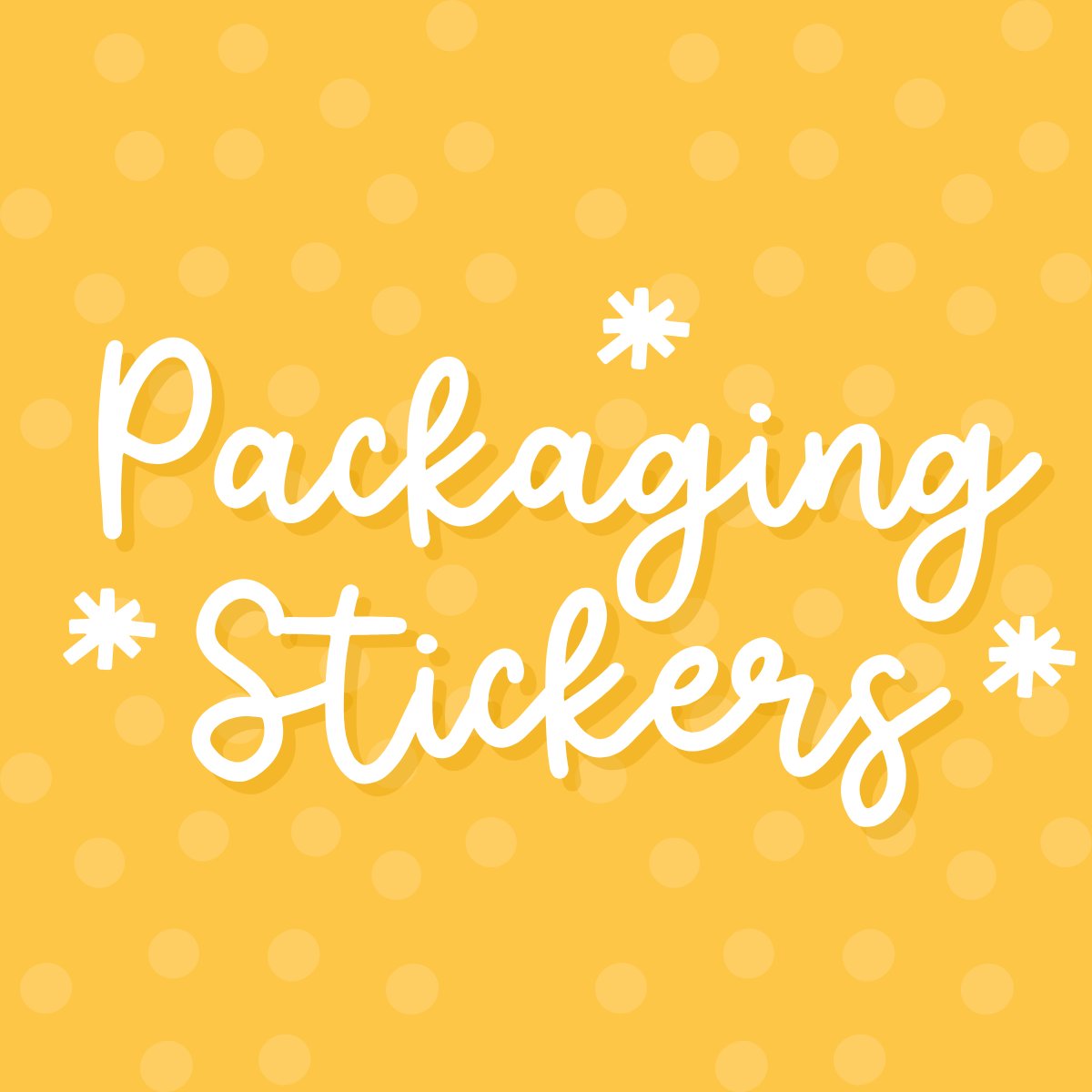Packaging sticker sheets