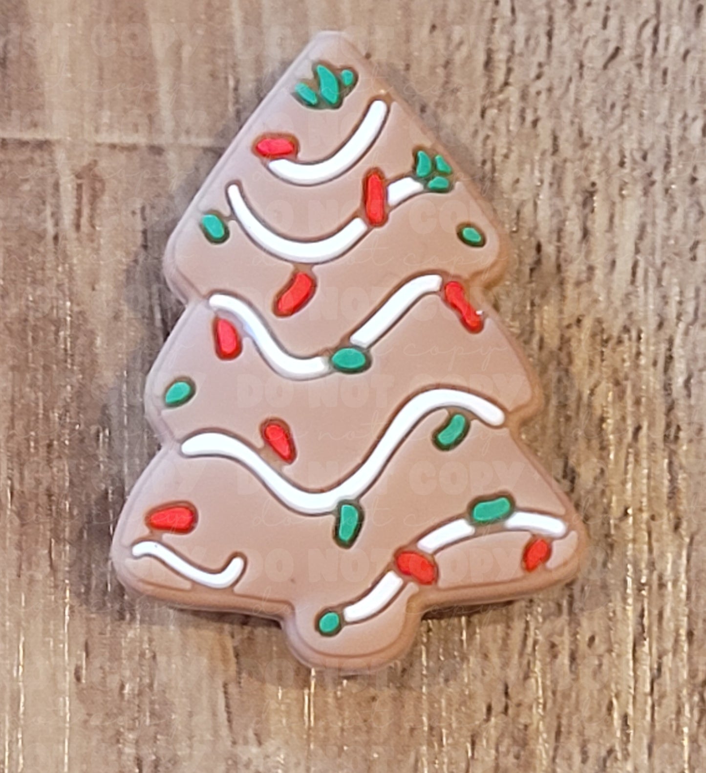 026FB Brown Christmas tree Focal Bead