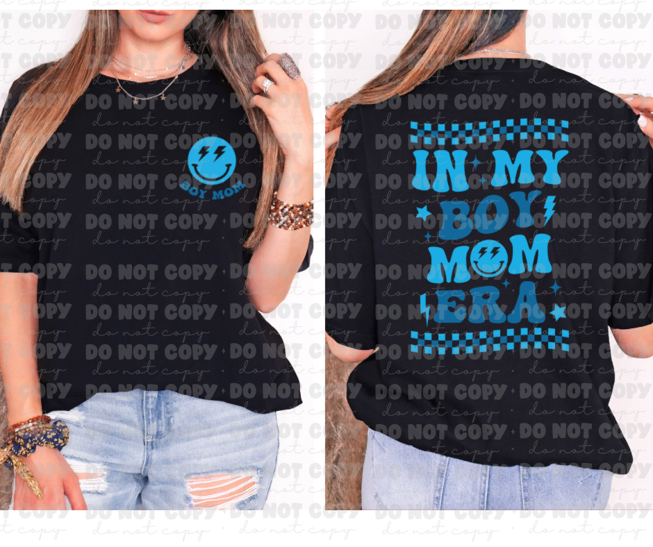 2732 In My Boy Mom Era Checkered *DREAM TRANSFER* DTF