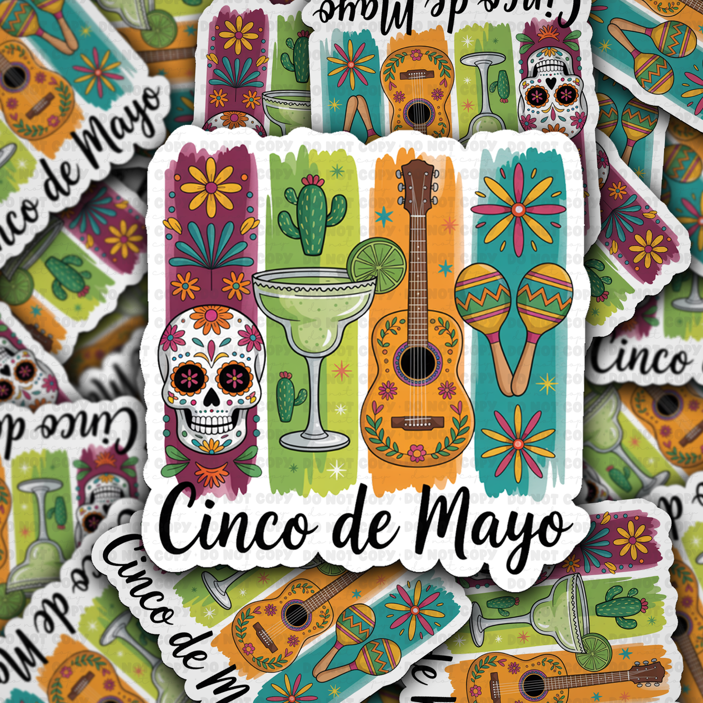 DS 2827 - Cinco de mayo Die Cut sticker