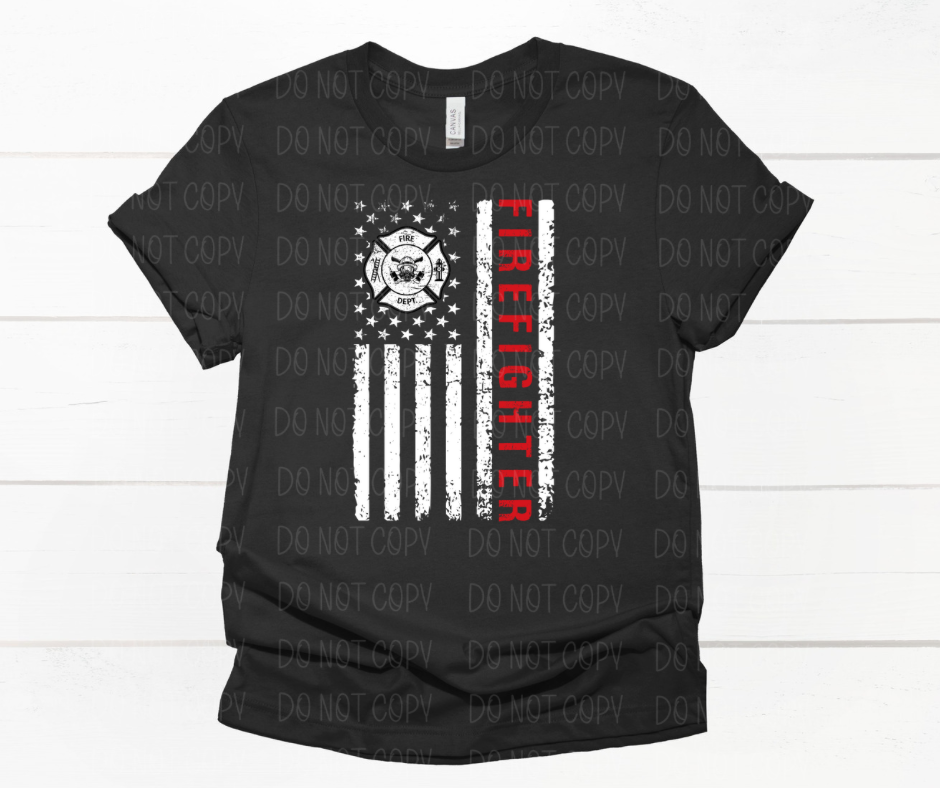 Fire Dept Flag *DREAM TRANSFER* DTF