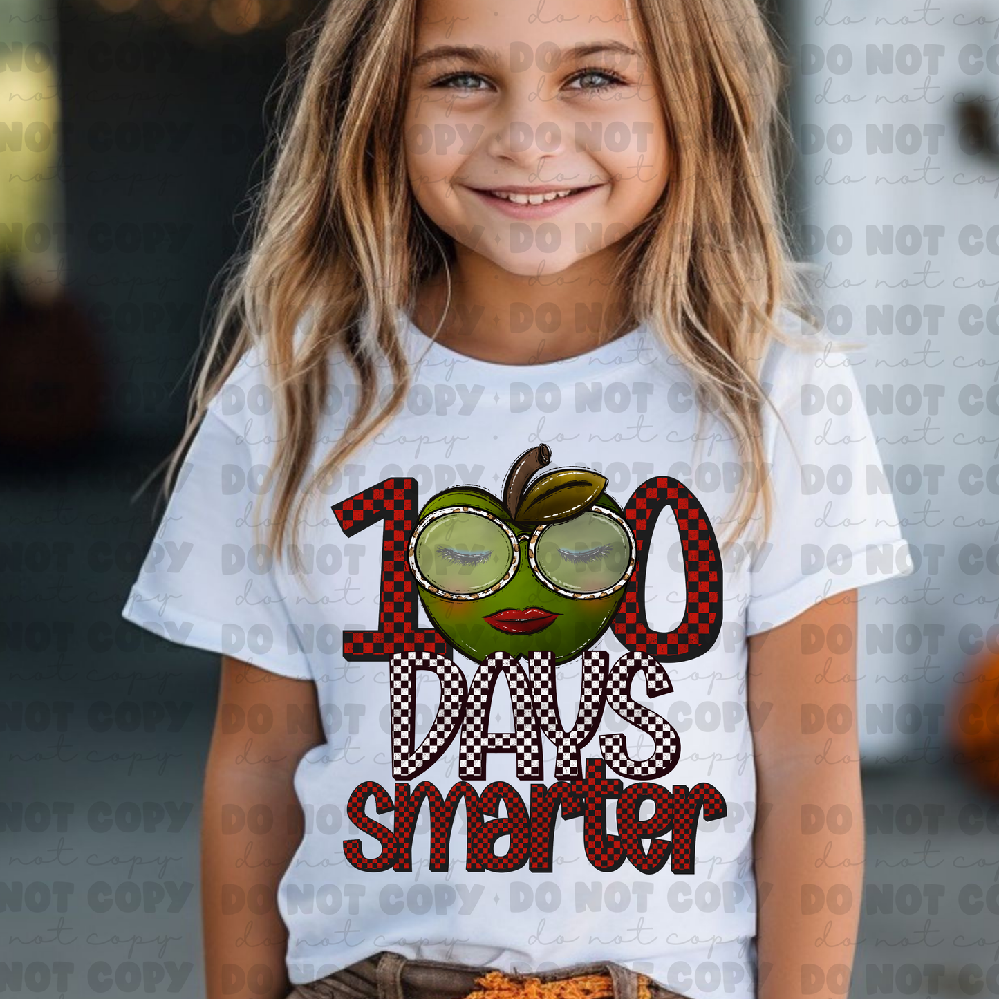 3305 - 100 Days smarter red apple *DREAM TRANSFER* DTF