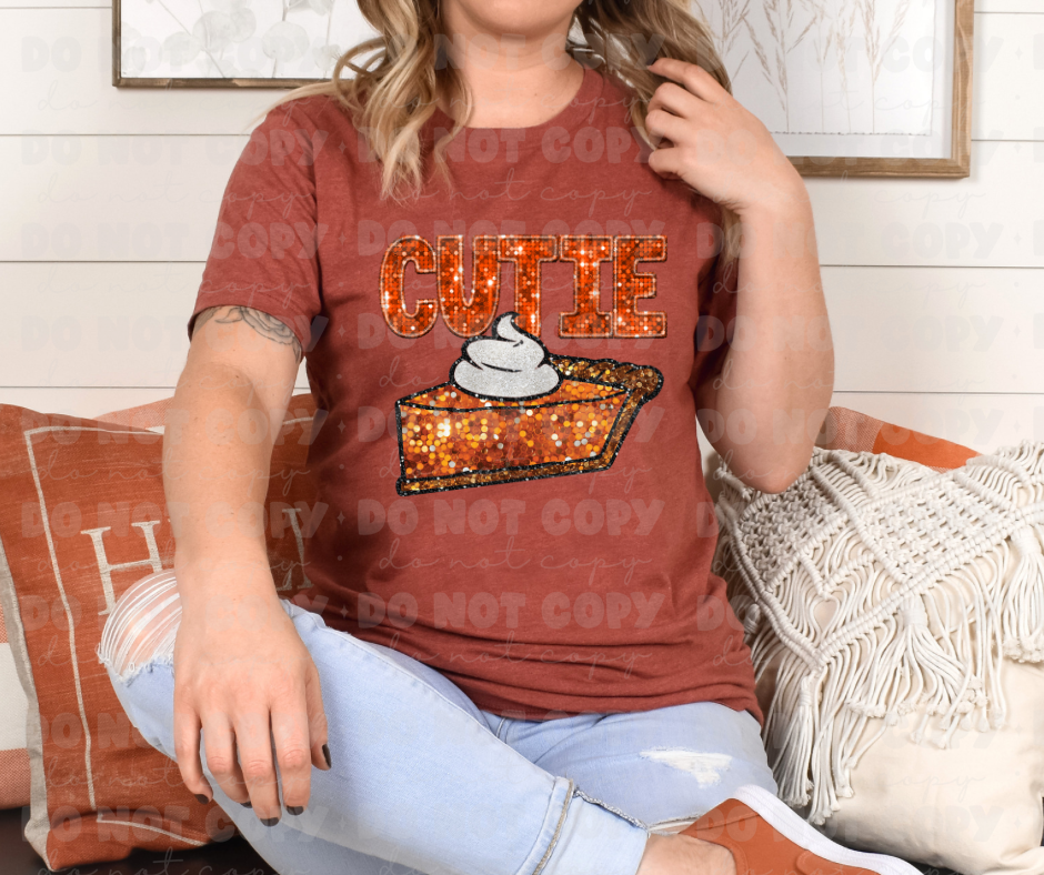 2918 Faux Glitter Cutie Pie *DREAM TRANSFER* DTF