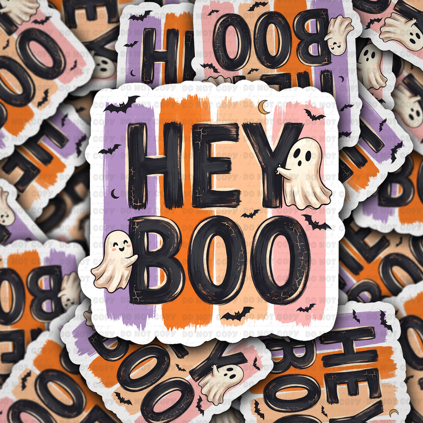 DS 3290 - Hey Boo Die Cut sticker