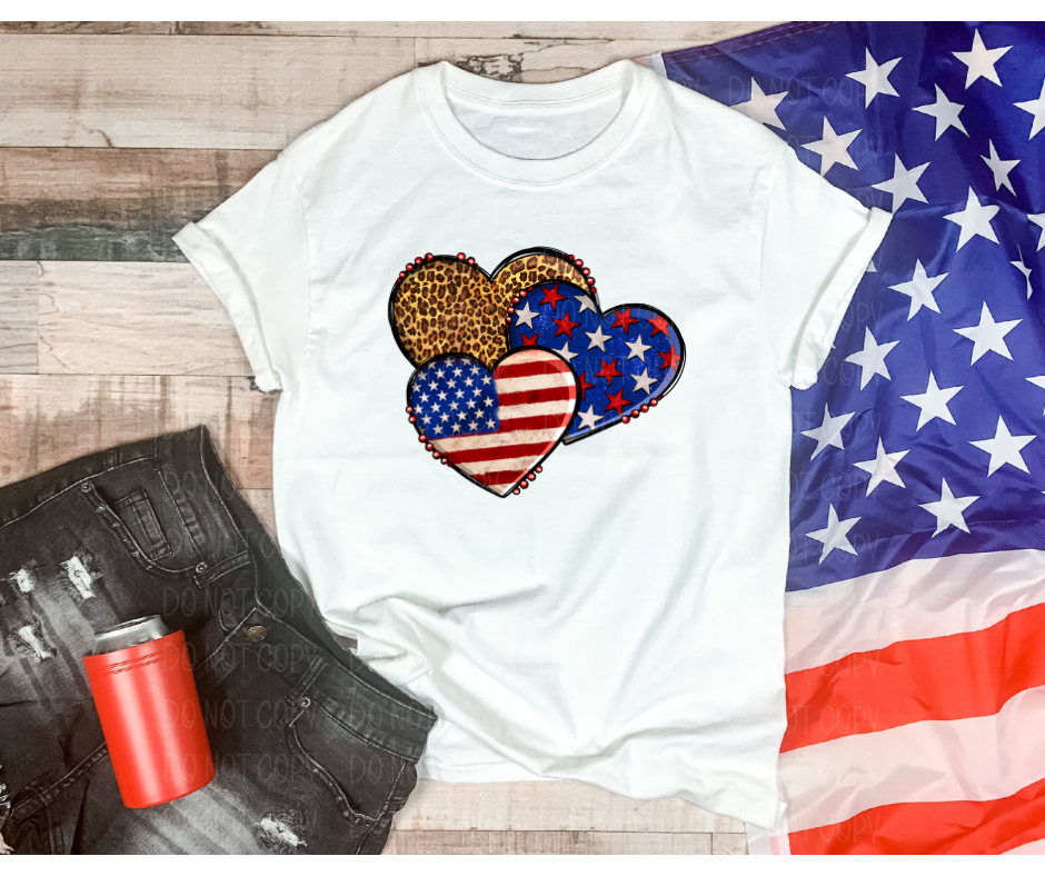 Patriotic Hearts *DREAM TRANSFER* DTF