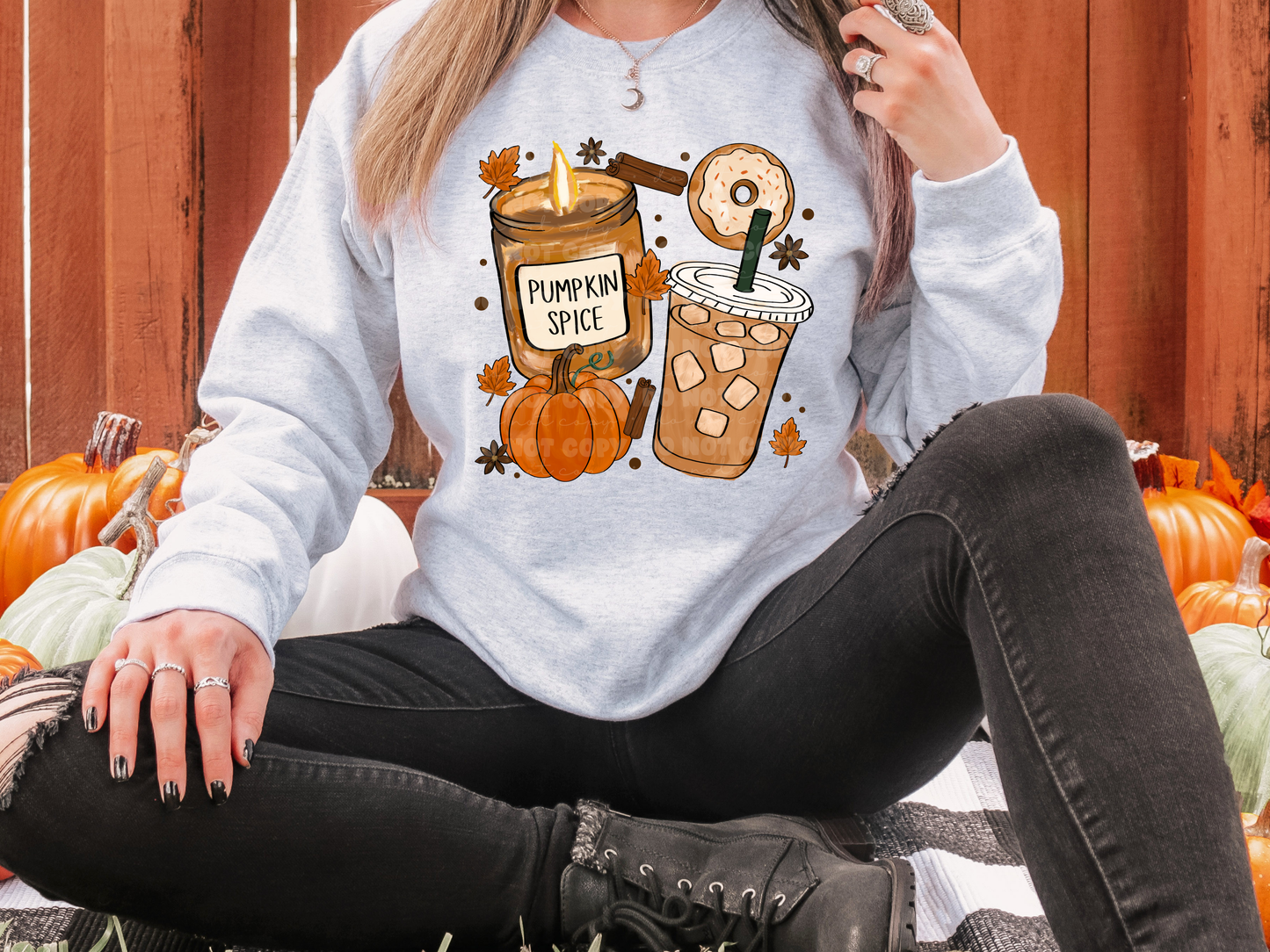 6825 - Pumpkin spice fall *DTF Transfer