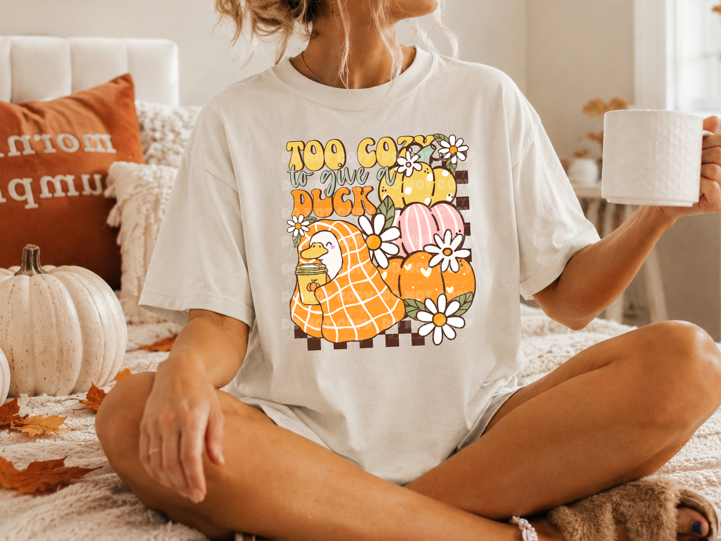 6829 - Too cozy to give a duck *DTF Transfer