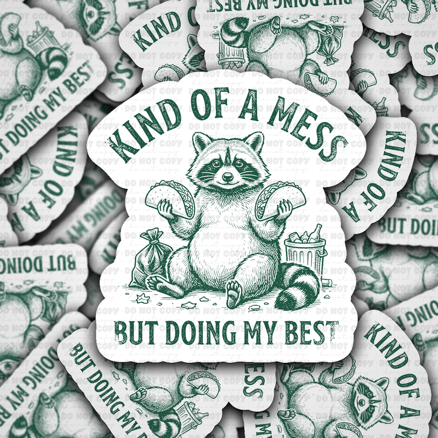 DS 2793 - Kind of a mess but doing my best Die Cut sticker