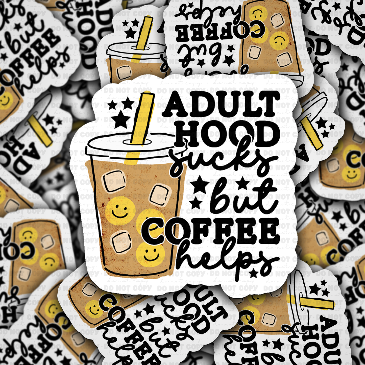 DS 3109 - Adult Hood Sucks Die Cut sticker