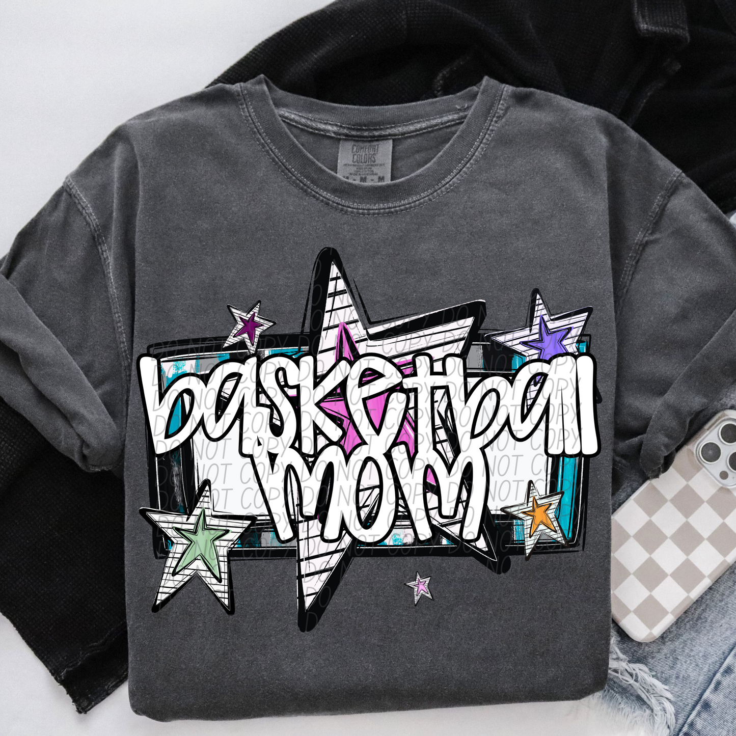 5121 - Basketball Mom with star *DTF