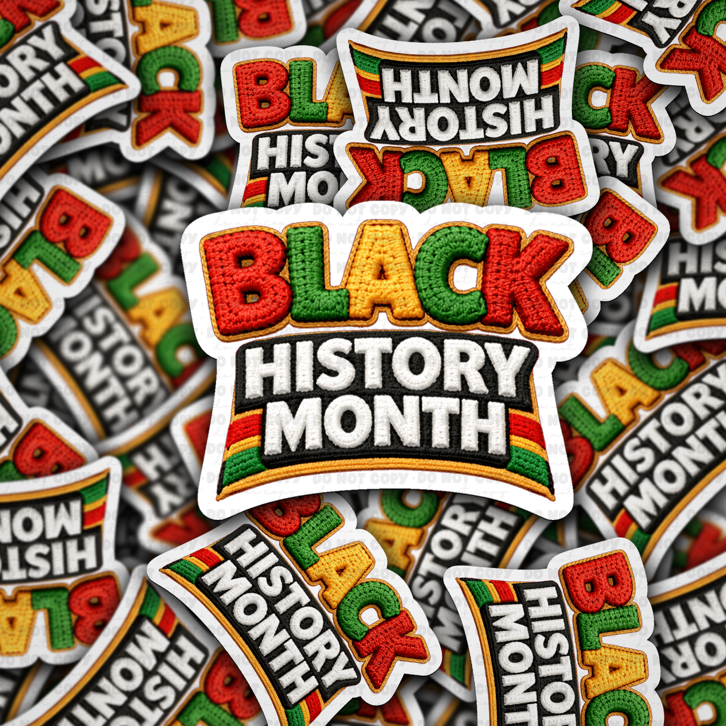 DS - 2483 Black history month Die Cut Sticker