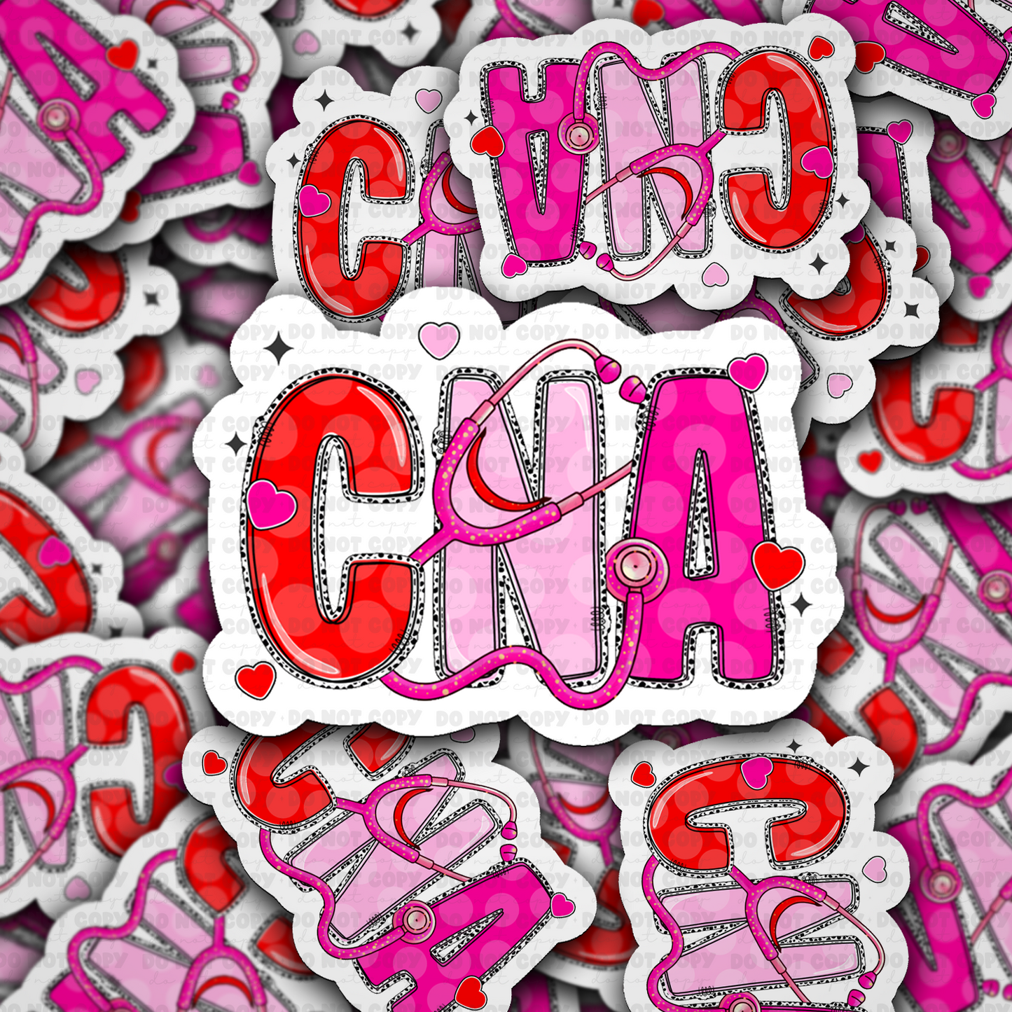 DS 2279 - CNA Valentine's Day Die Cut Sticker