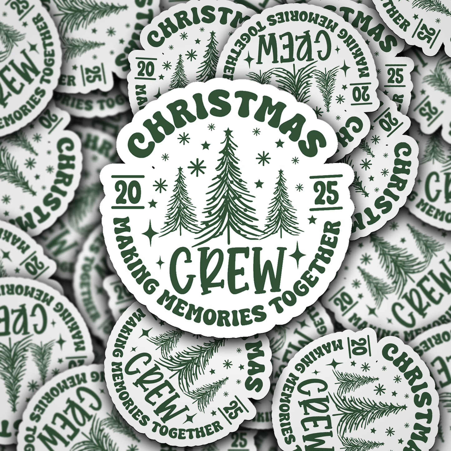 DC 2164 - Christmas Crew 2025 Die Cut Sticker