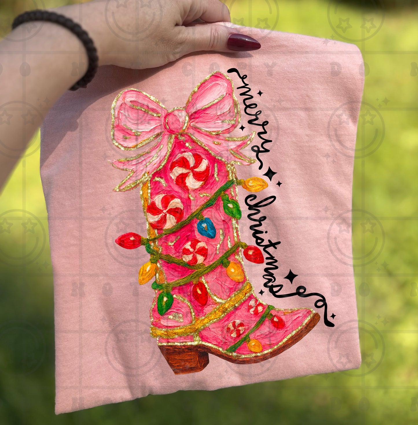 6545 - Christmas boot *DTF Transfer