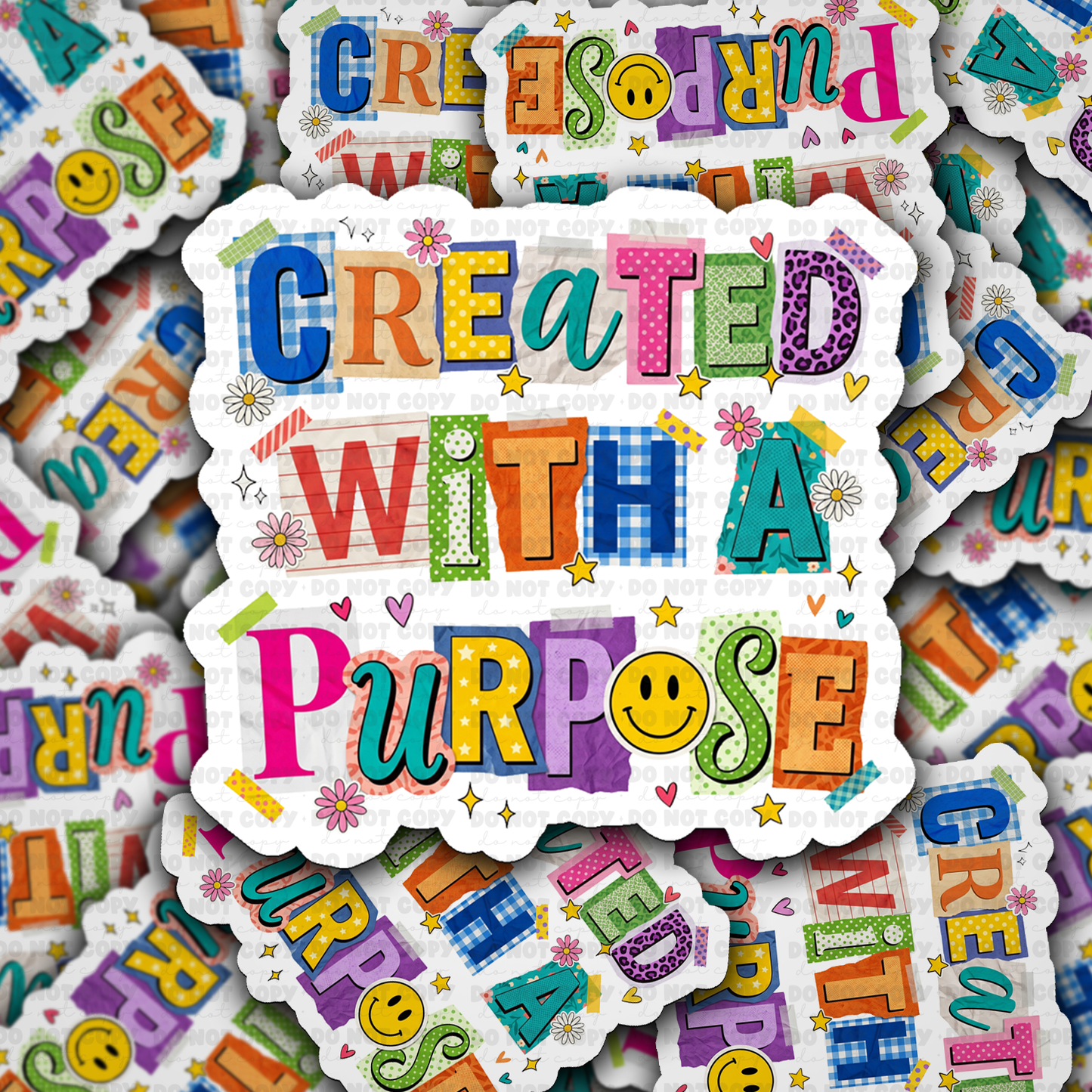 DS 3002 - Created With a Purpose Die Cut sticker