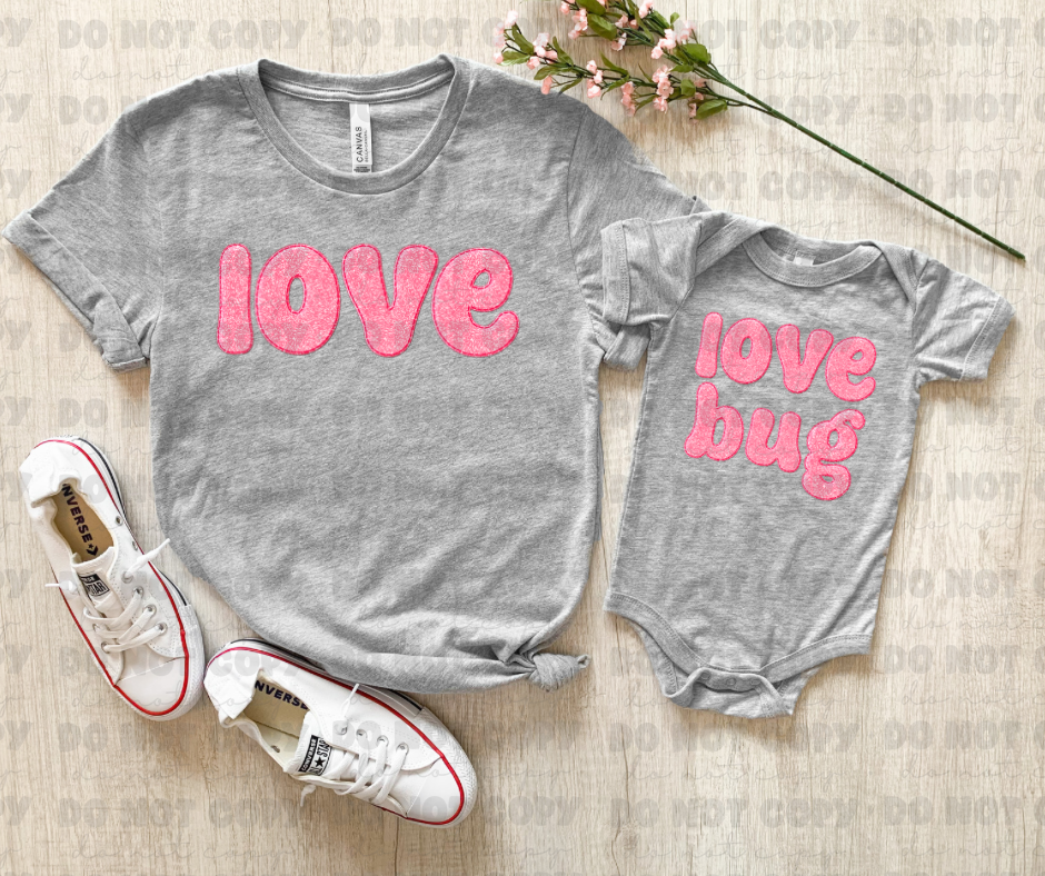 3169 & 3170 Love or Love Bug-CHOOSE YOUR DESIGN- *DREAM TRANSFER* DTF