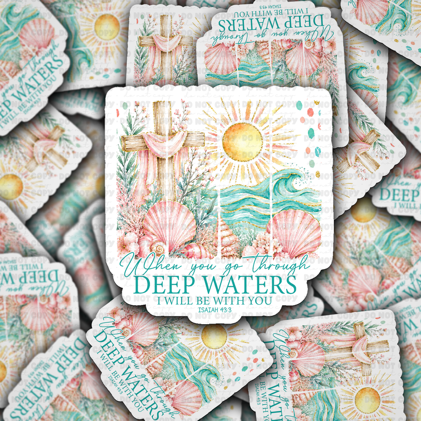 DS 3213 - Deep Waters Die Cut sticker