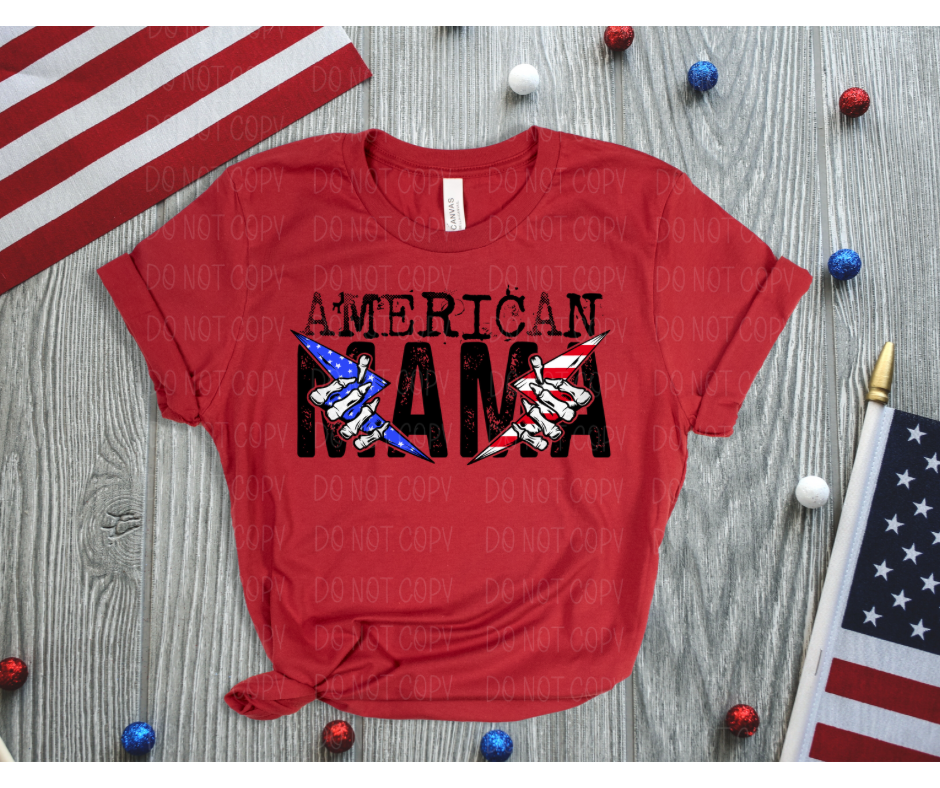 American Mama Skelly Bolts *DREAM TRANSFER* DTF