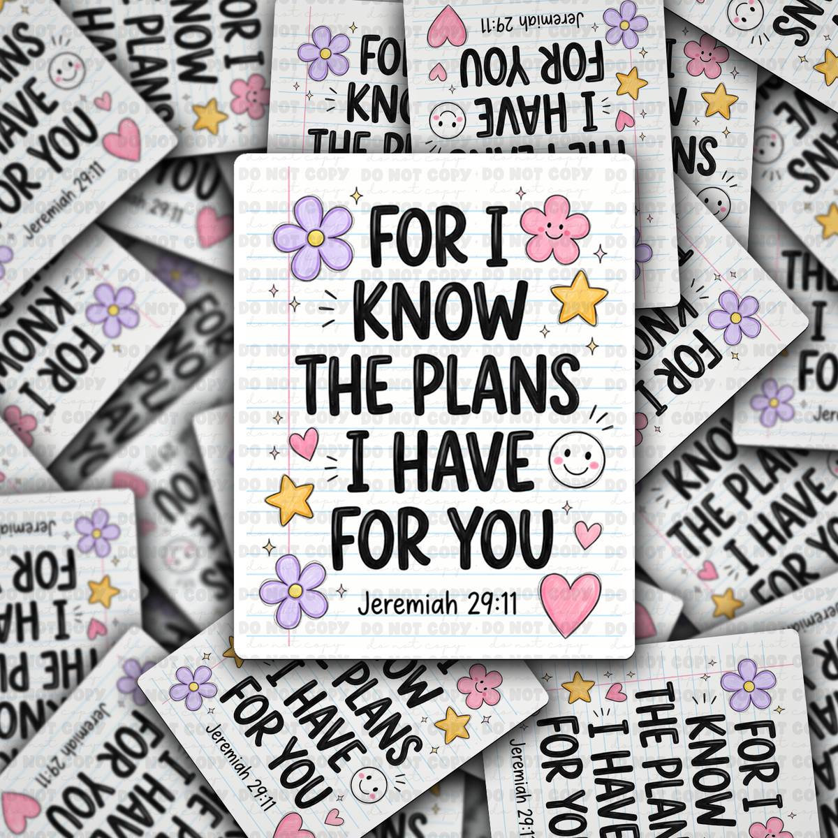 DS 3326 - For I know the plans I have for you Die Cut sticker