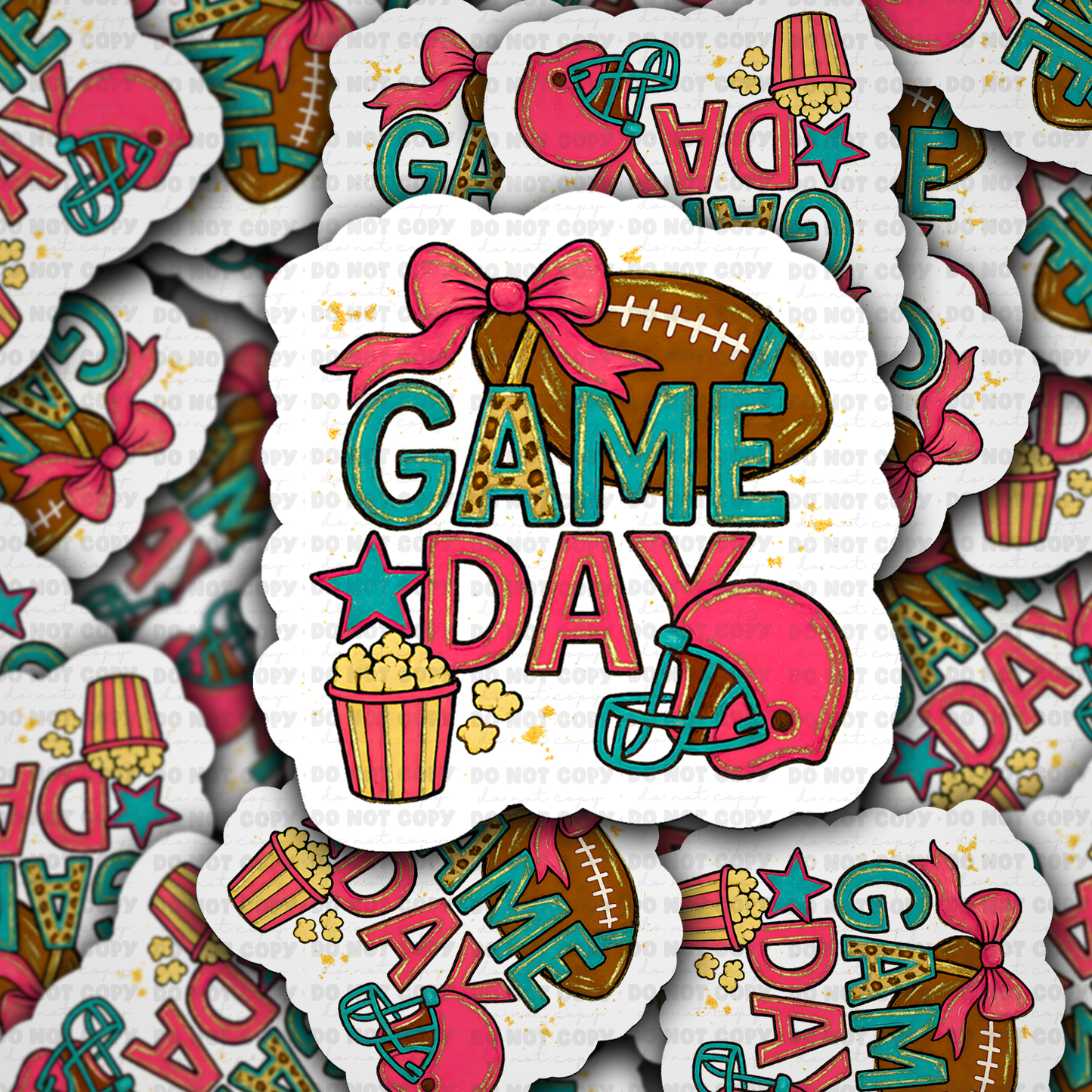 DS 3299 - Game Day Football Die Cut sticker
