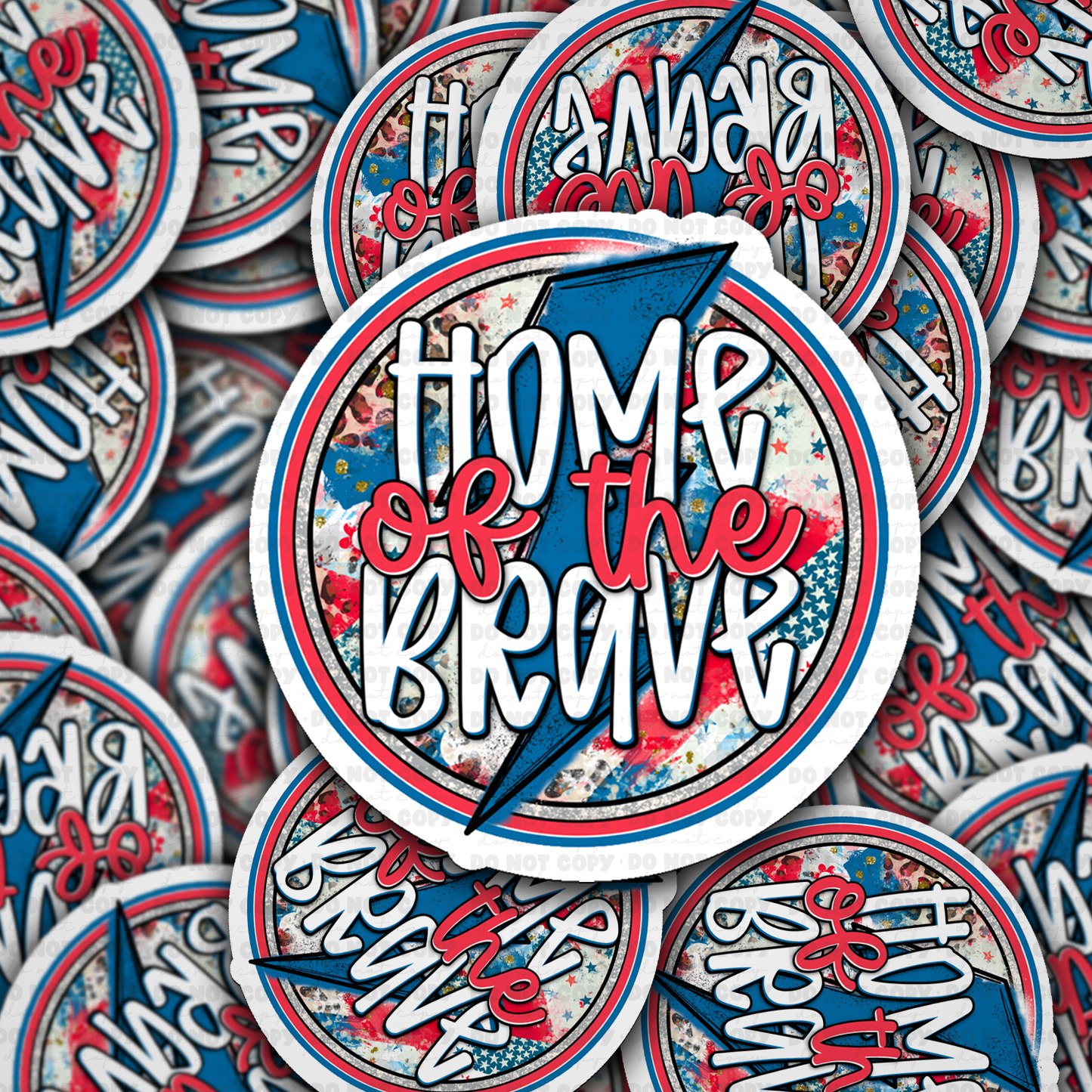 DS 2937 -America home of the brave Die Cut sticker