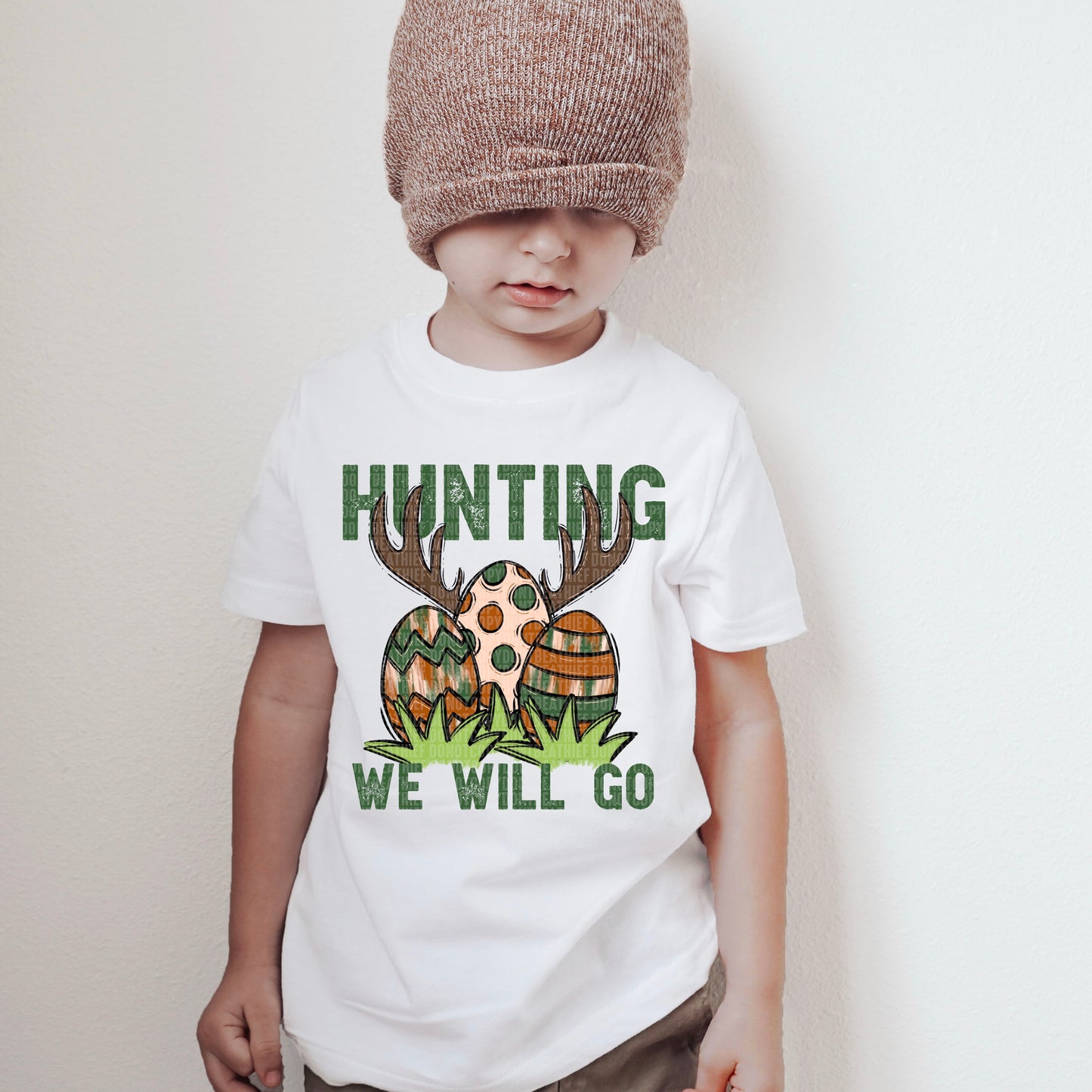 5465 - Hunting we will go deer antlers with eggs *DTF