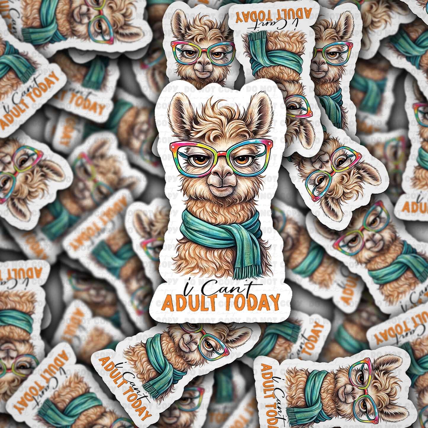 DS - 2439 I can't adult today Die Cut Sticker