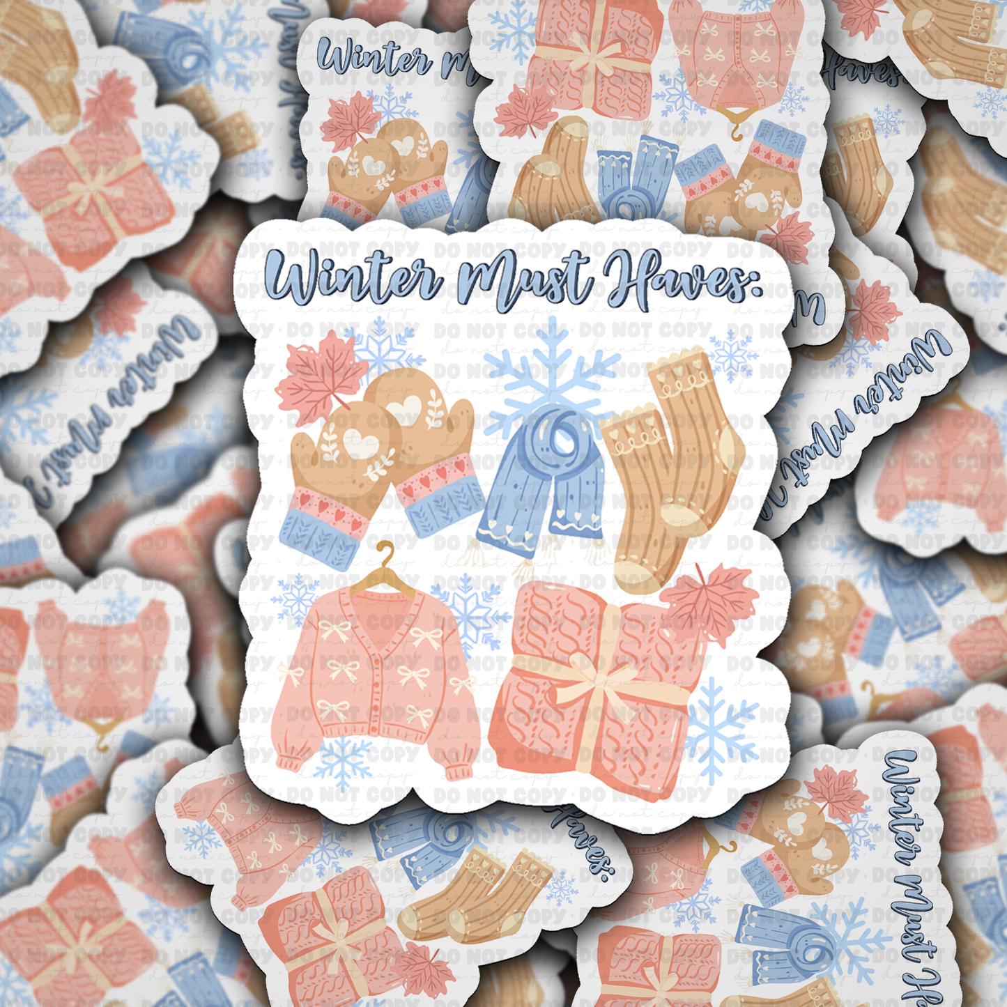 DS 2285 - Winter must haves Die Cut Sticker