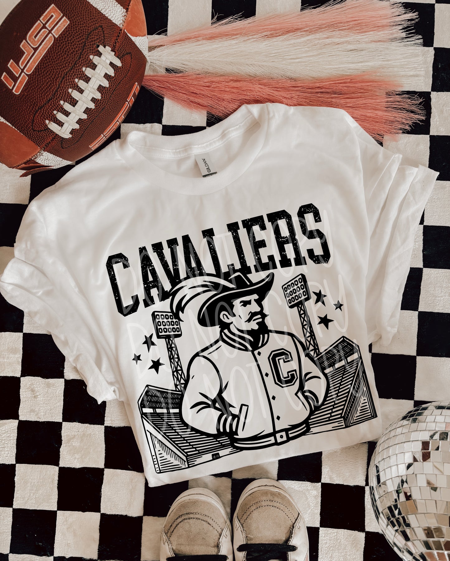 6307 - Cavaliers Letterman varsity mascot * DTF Transfer