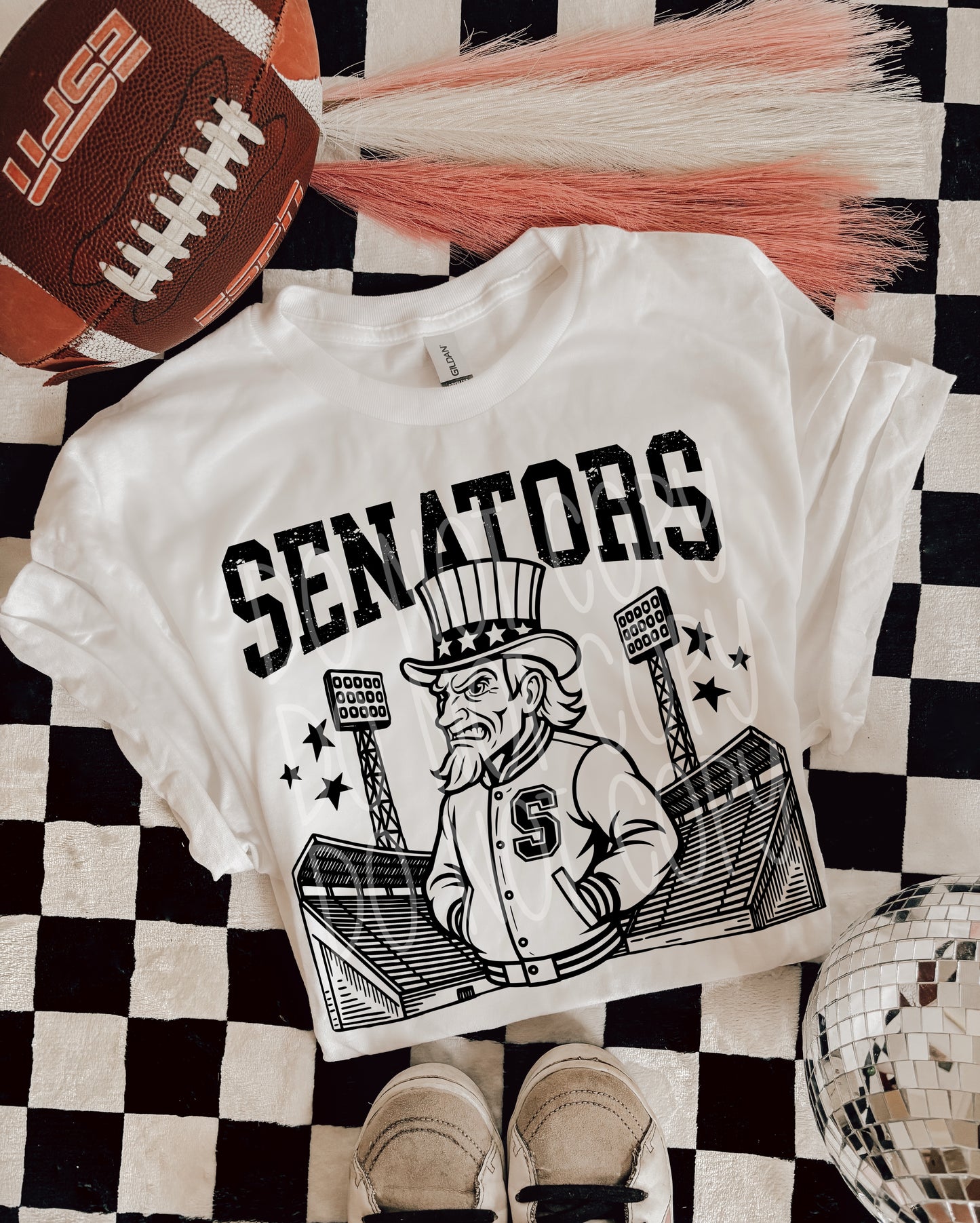 6308 - Senators Letterman varsity mascot * DTF Transfer