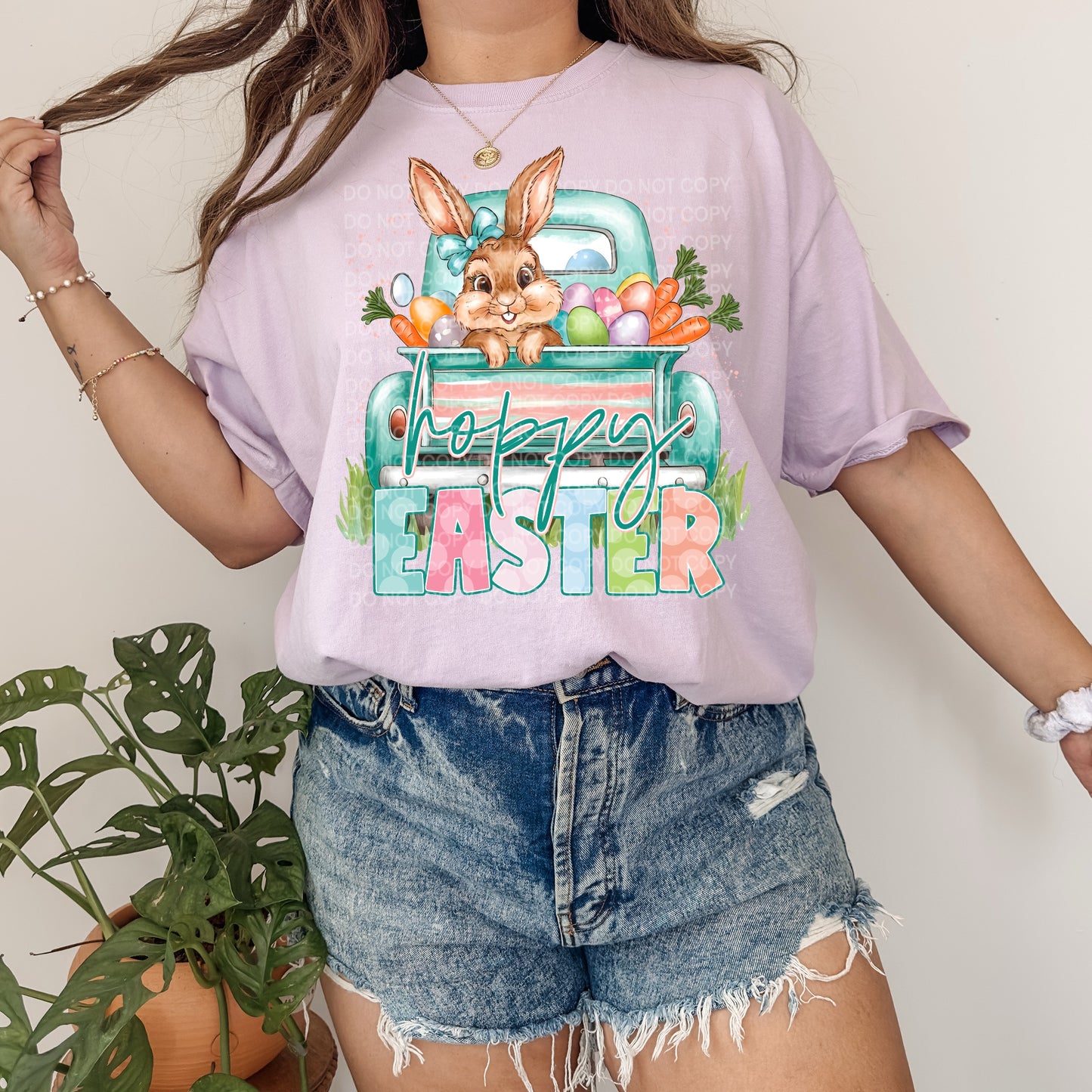 5450 - Hoppy Easter truck with bunny *DTF