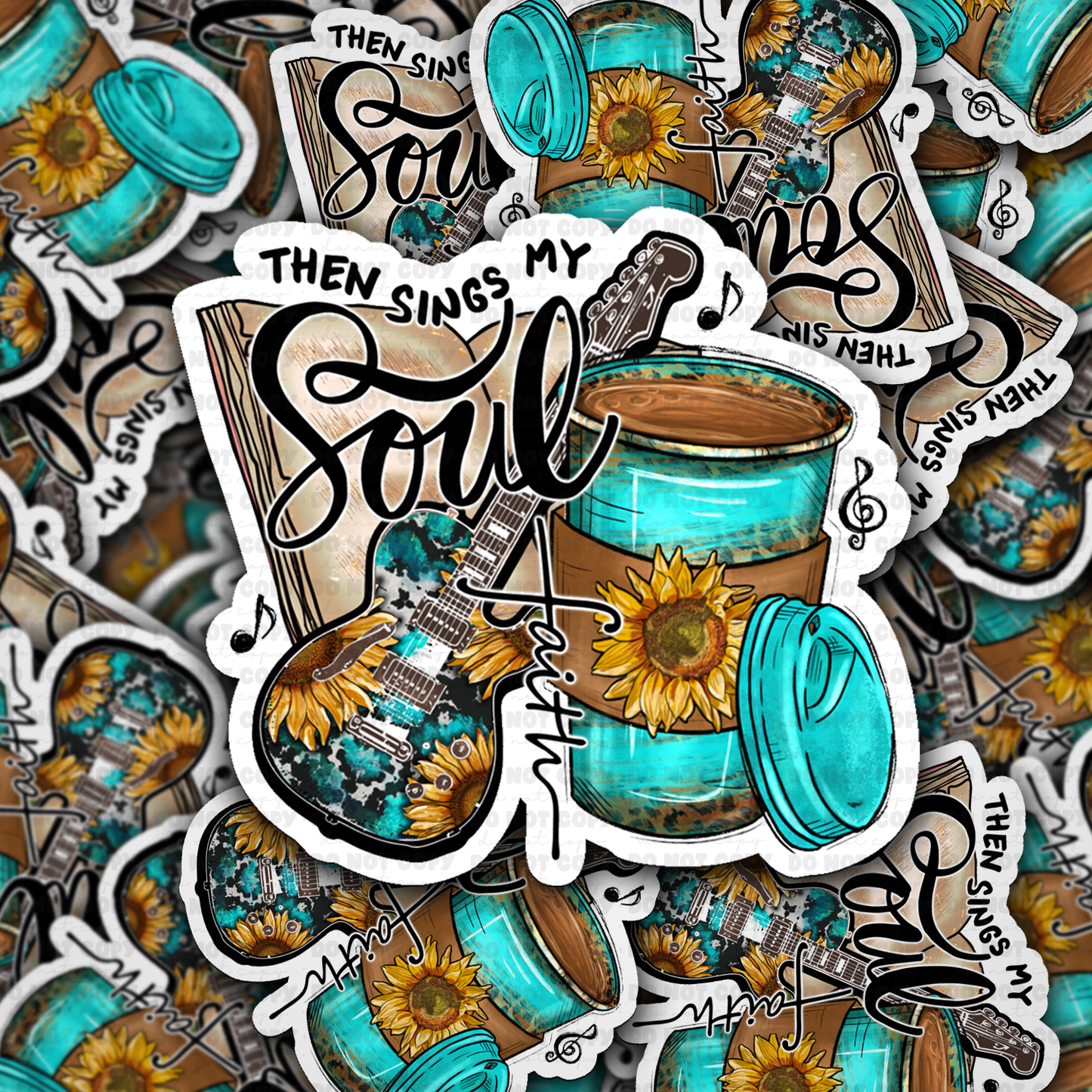 DS - 2527 Then sings my soul Die Cut Sticker