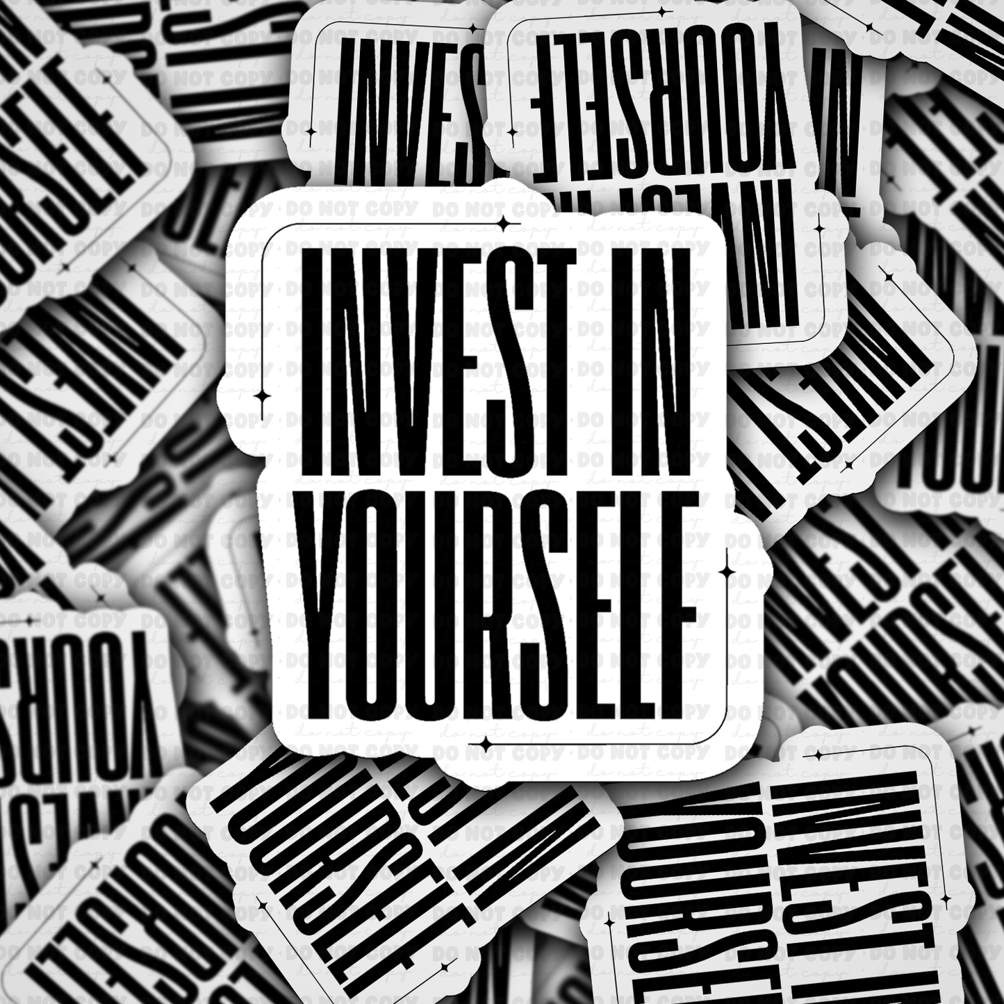 DS 2902 - Invest in yourself Die Cut sticker