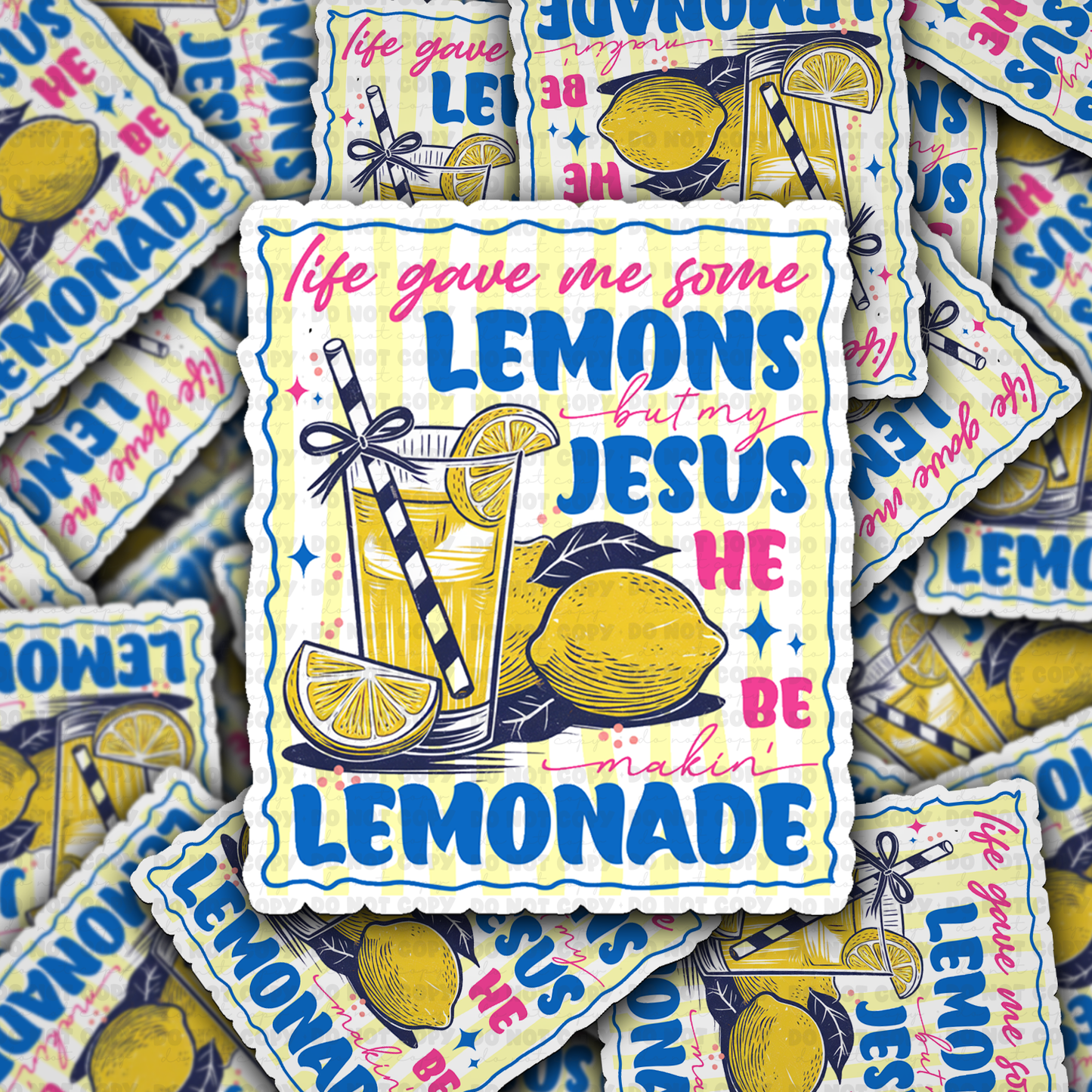 DS 2971 - Jesus Lemonade Die Cut sticker