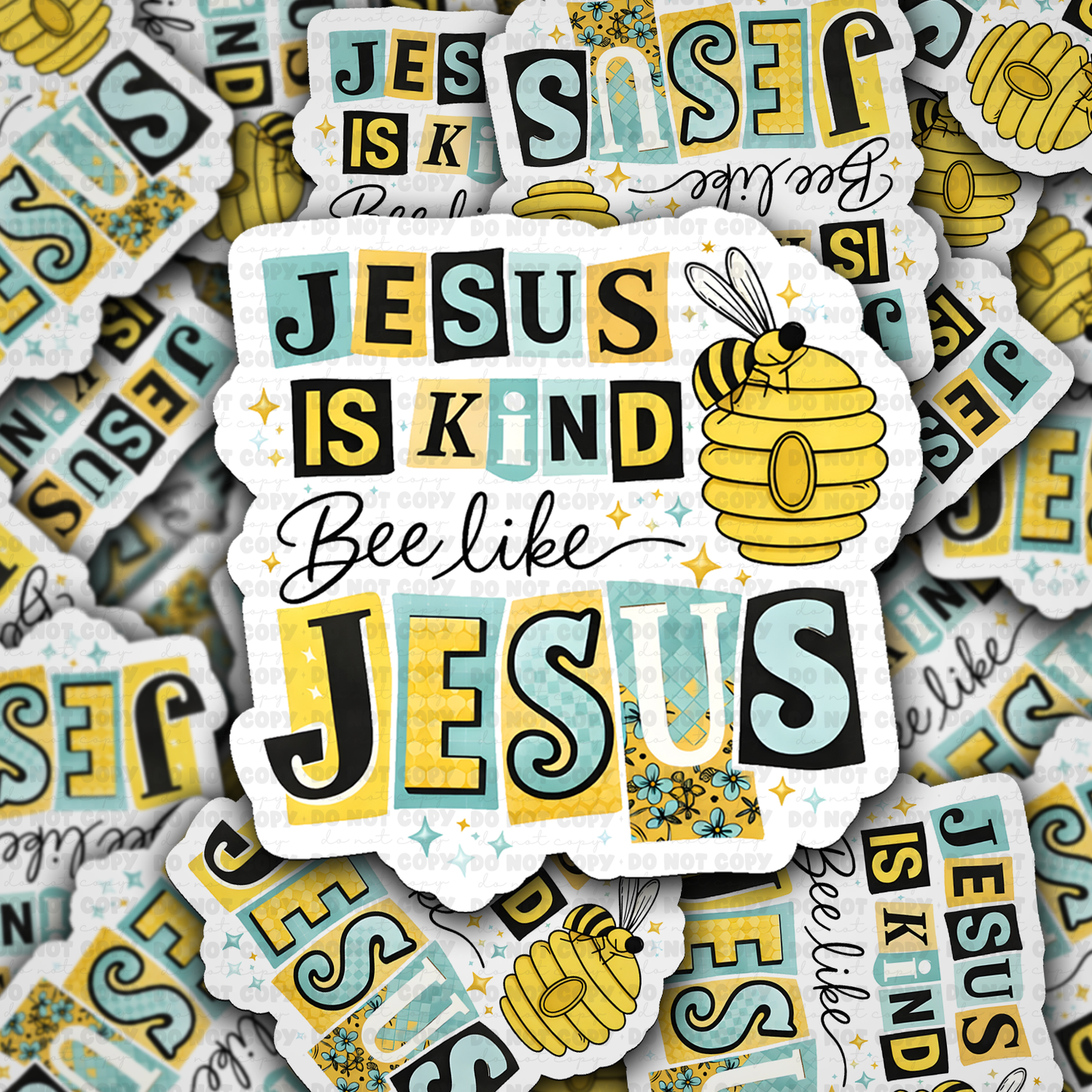 DS 3124 - jesus Is Kind Die Cut sticker
