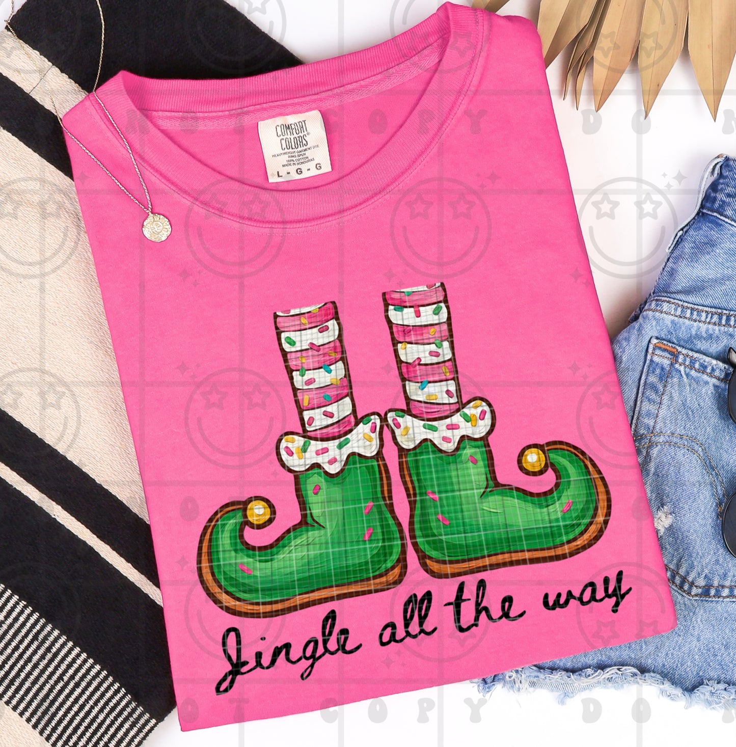 6569 - All the way elf legs *DTF Transfer