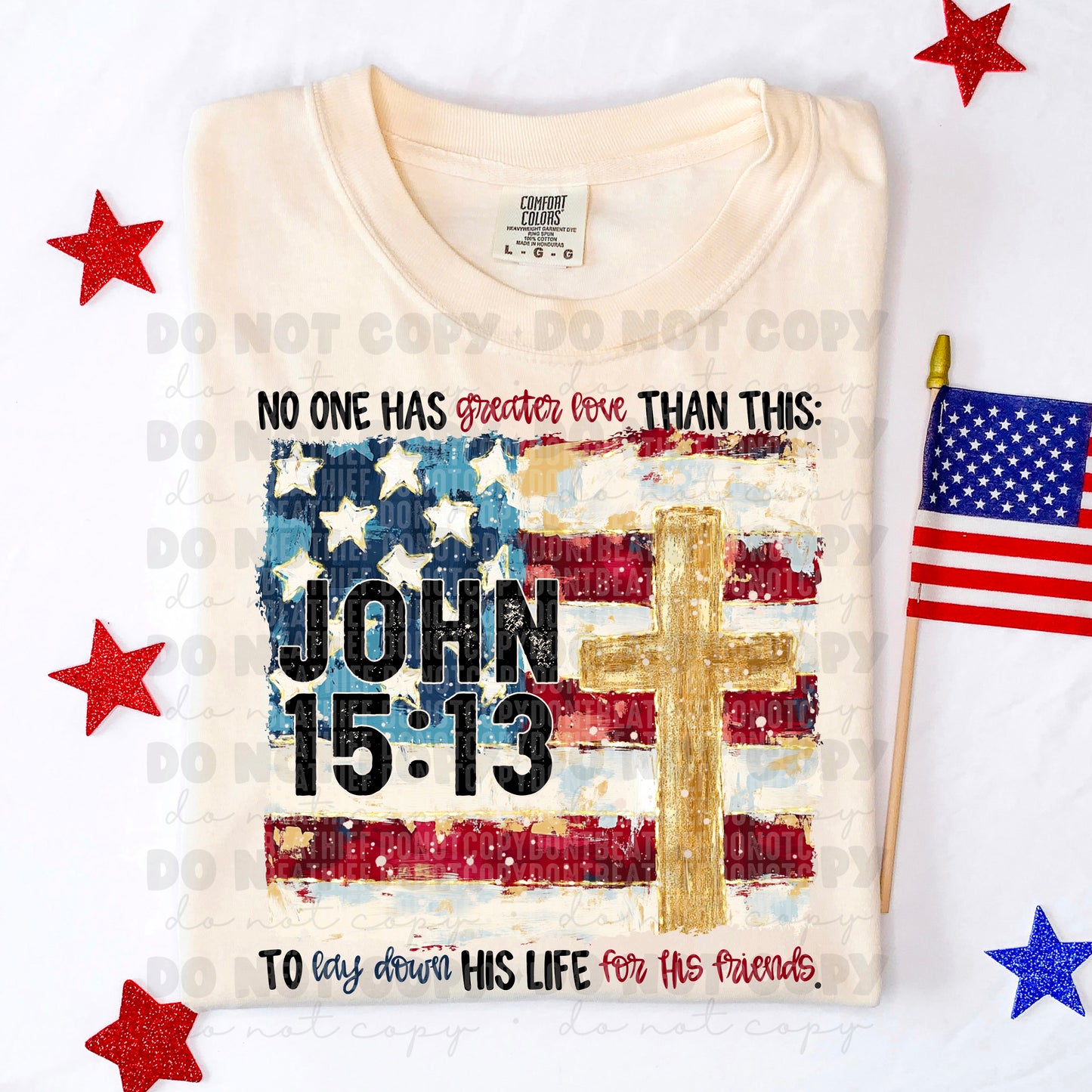 5962 - No one has greater love than this John 15:13 *DTF Transfer