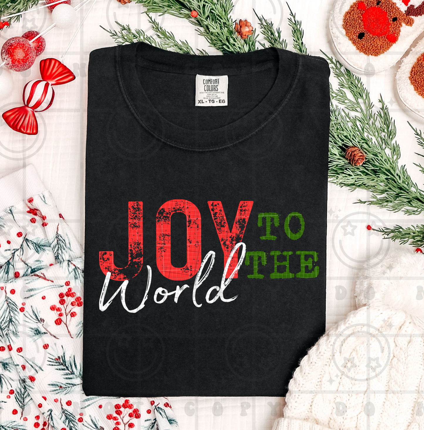 6549 - Joy to the world *DTF Transfer