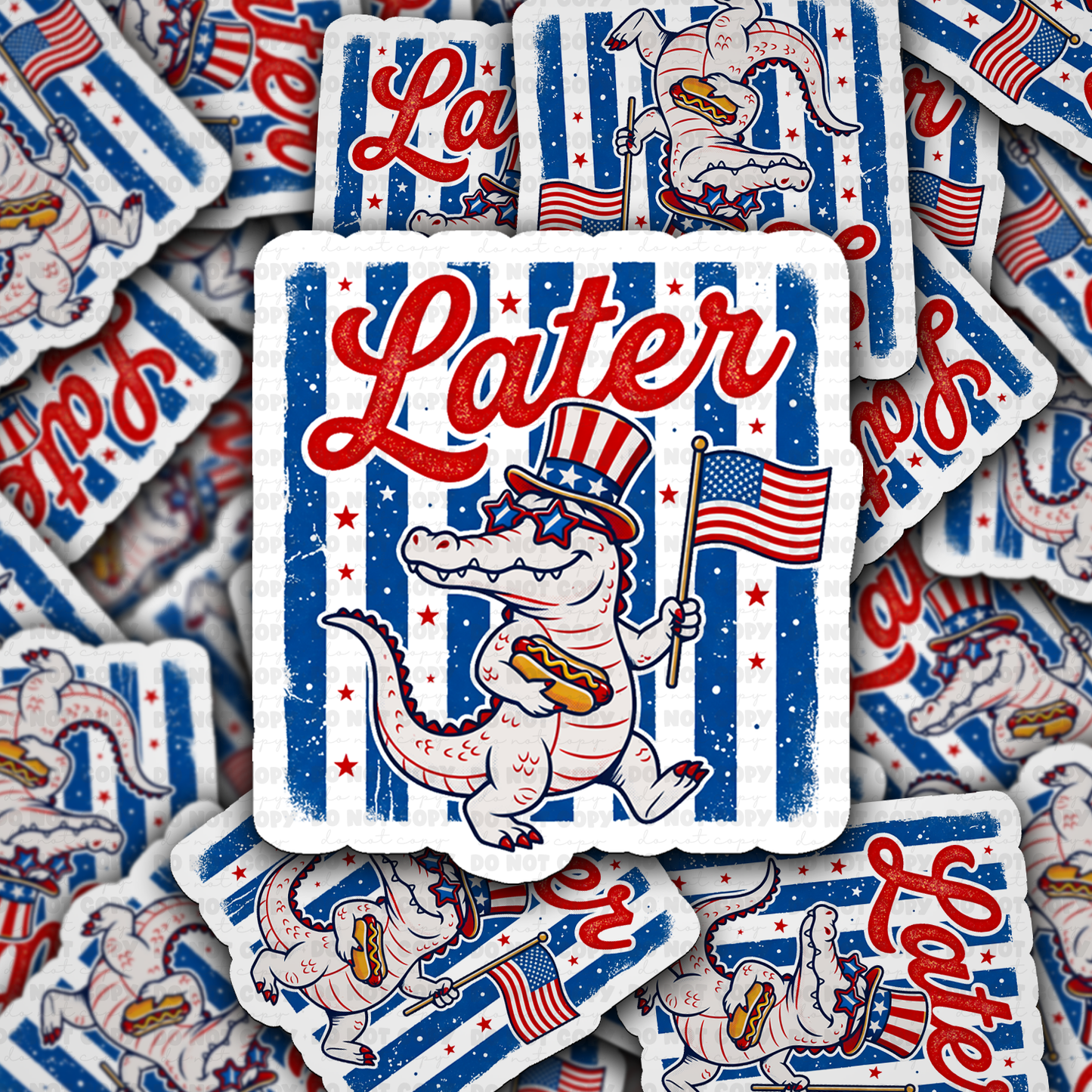 DS 3097 - Later Gator Die Cut sticker