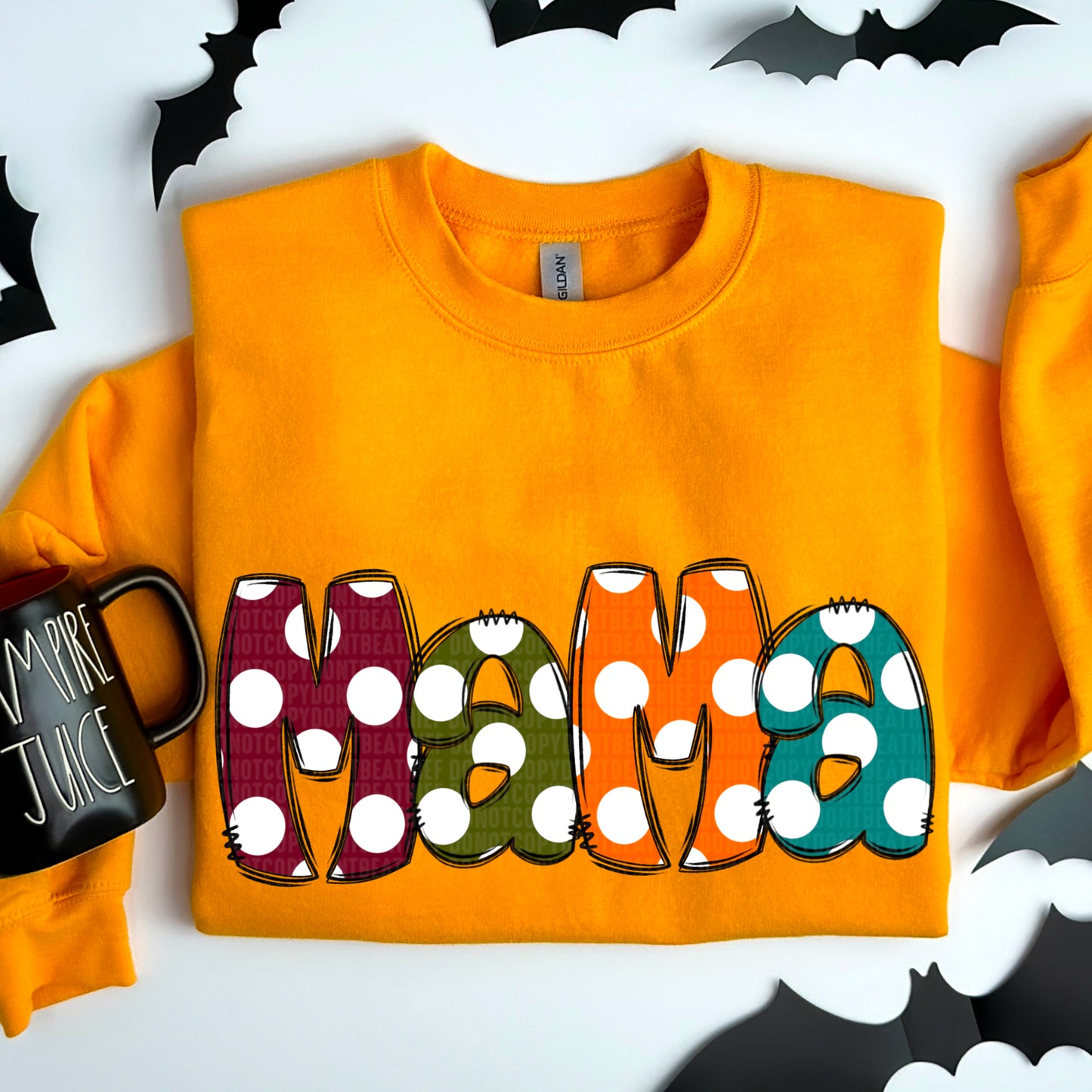 4713 Mama fall polka dots *DREAM TRANSFER*