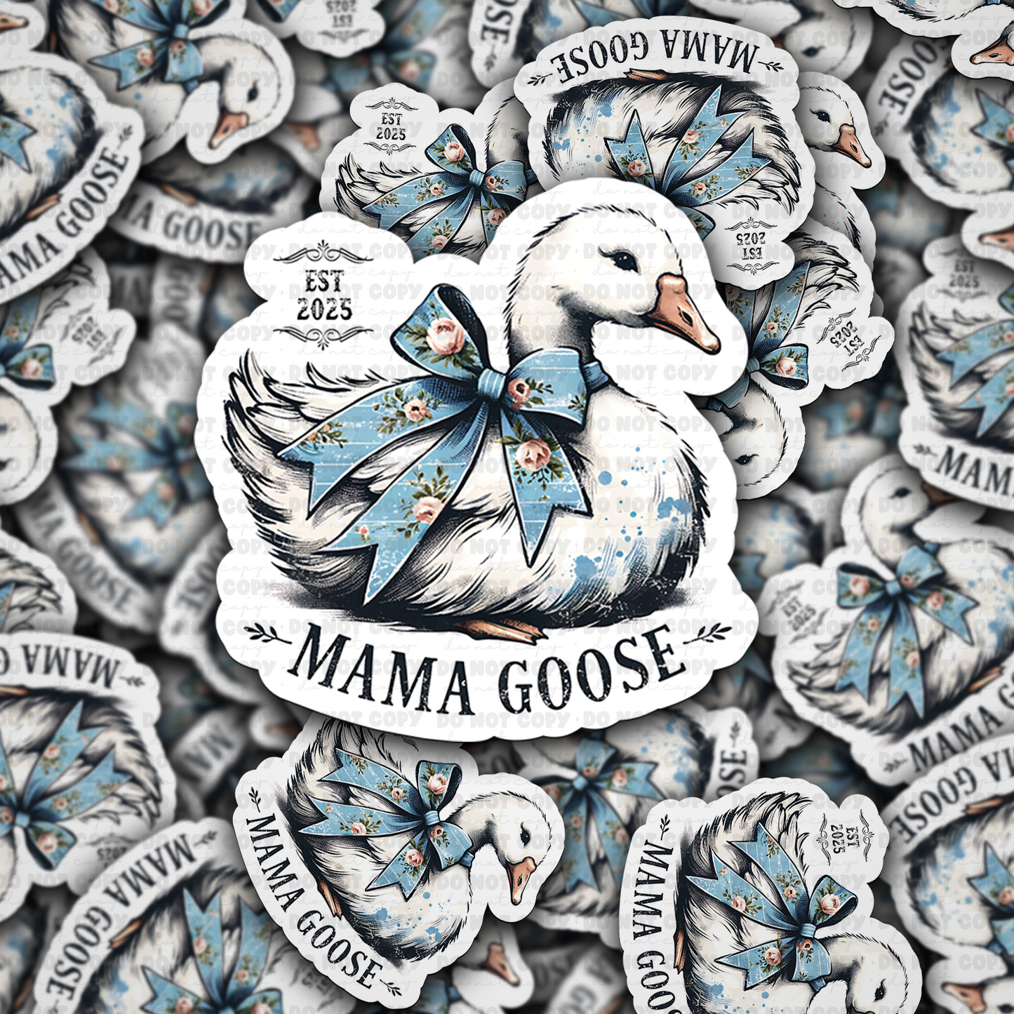 DC 1588 - Mama goose Die Cut Sticker
