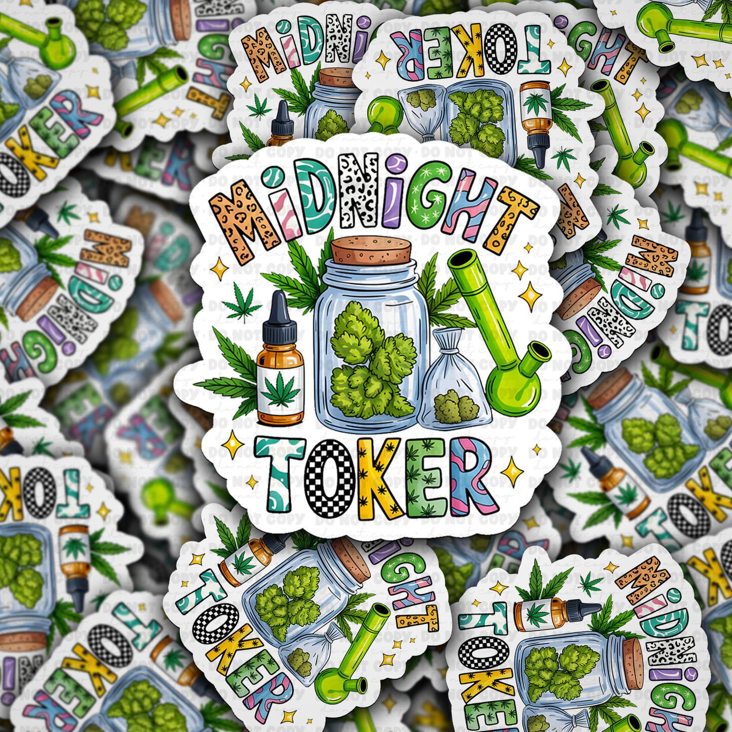 DS 2719 - Midnight toker Die Cut sticker