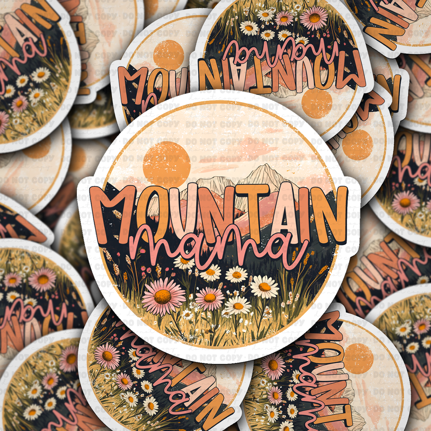 DS - 2659 Mountain mama Die Cut sticker