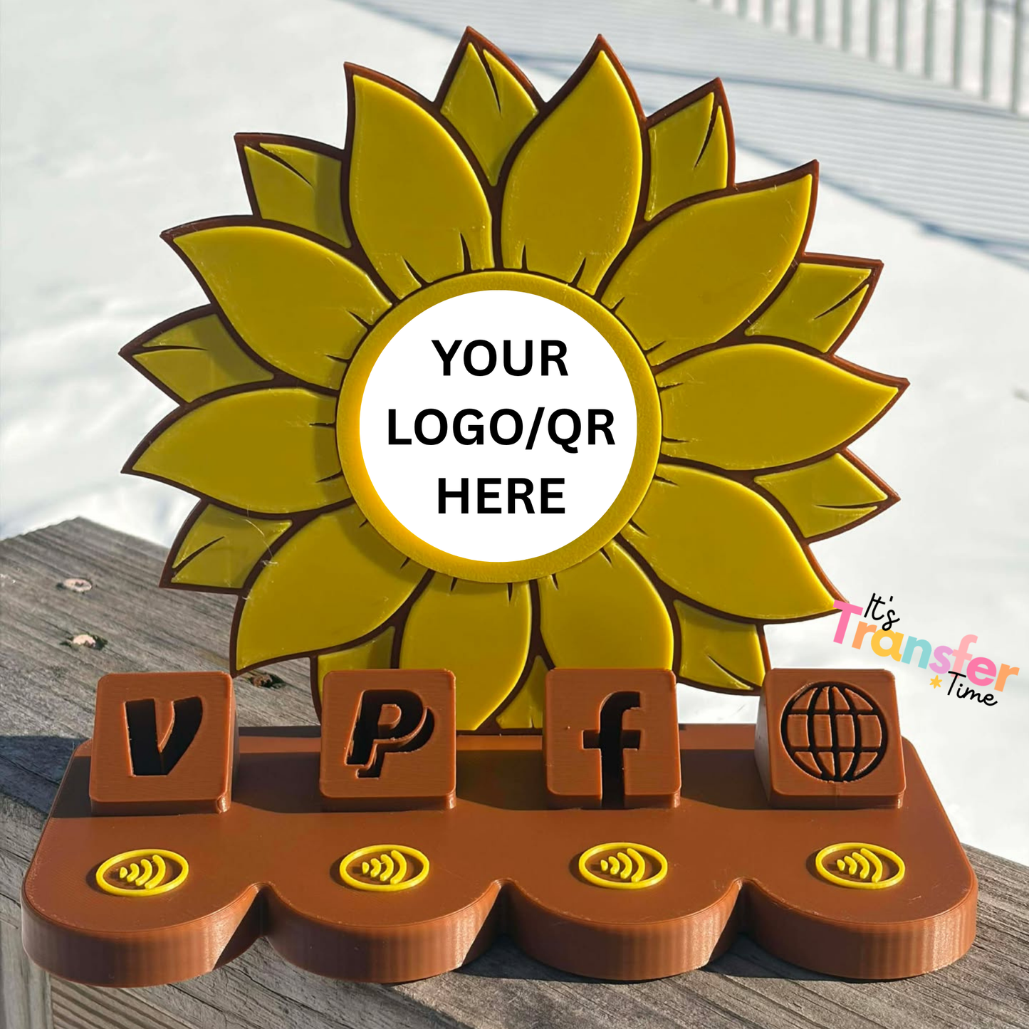 Custom Outdoorsy Social Media and Payment Stand - Tap to go to Business Info *Custom to fit your brand*