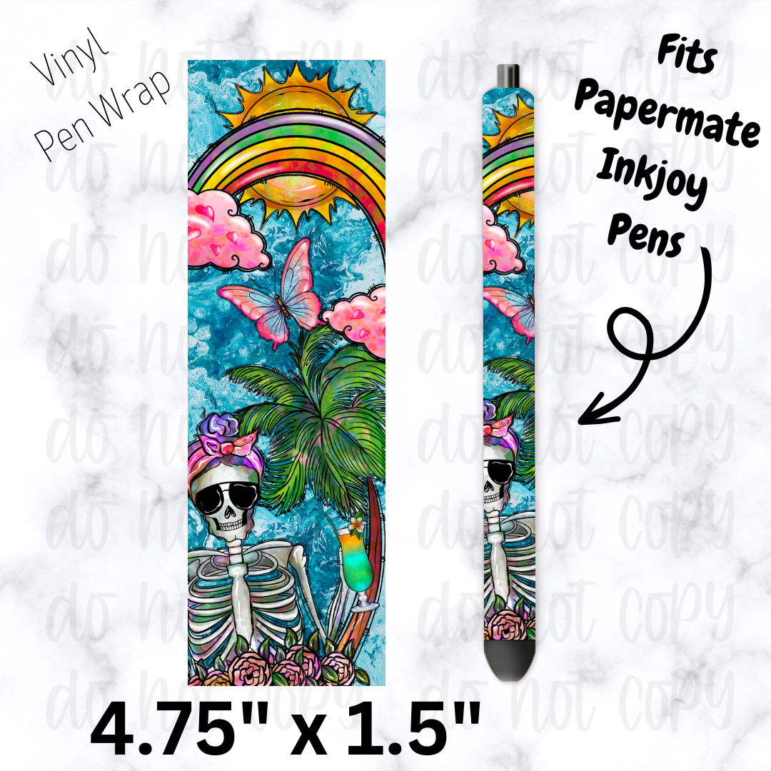 Skeleton Paradise pen wrap