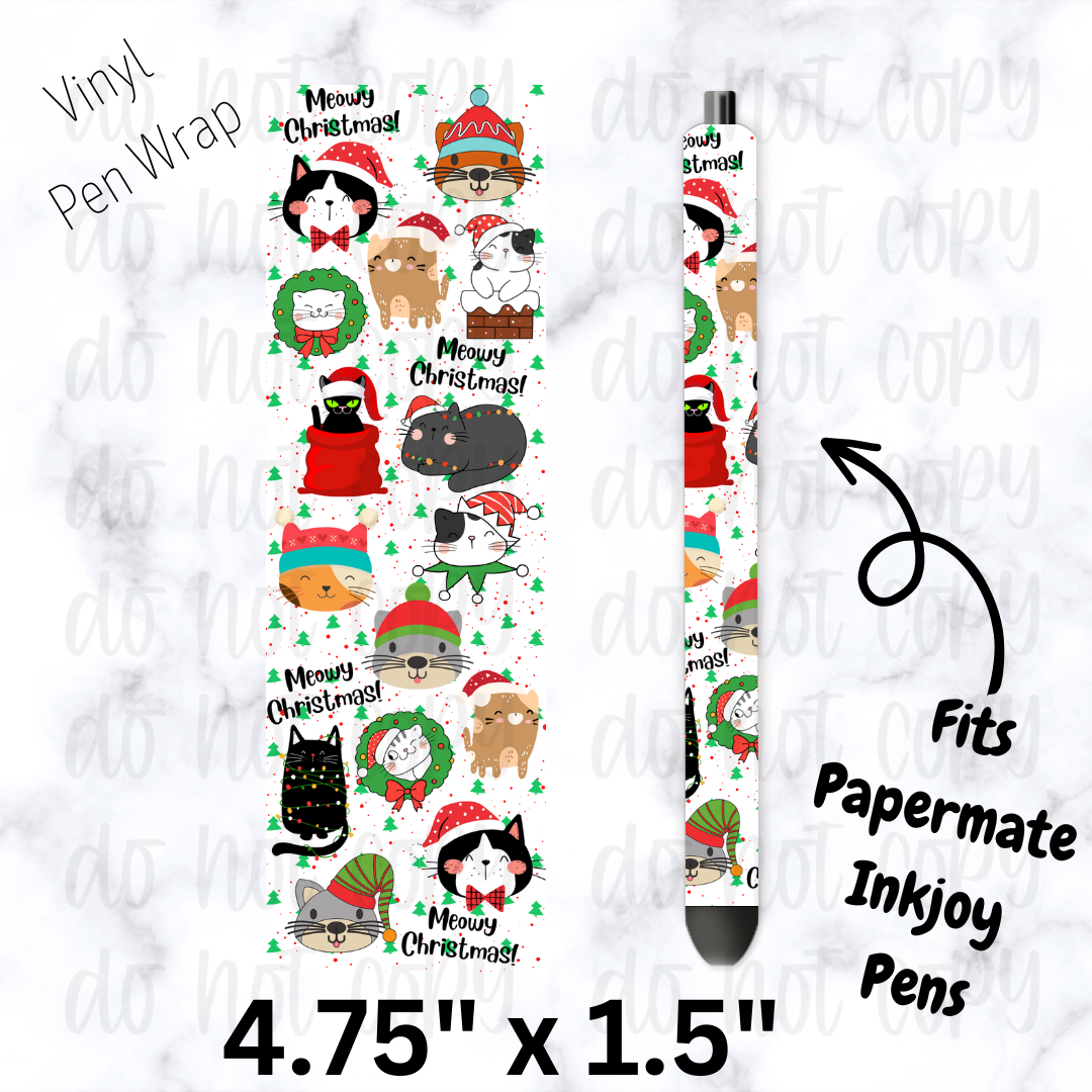 pw171 Christmas Pets Pen Wrap