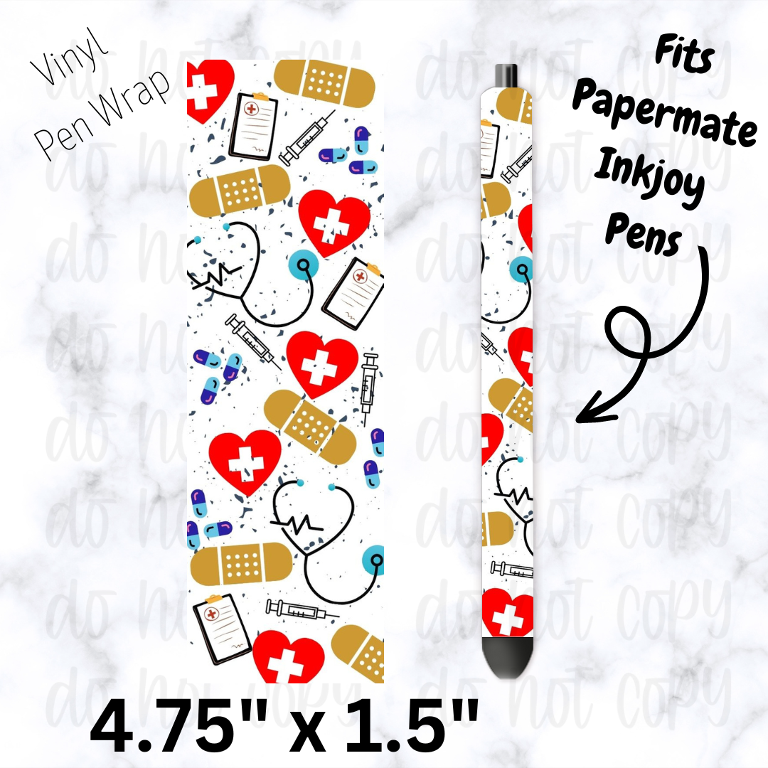 Nurse medical pen wrap