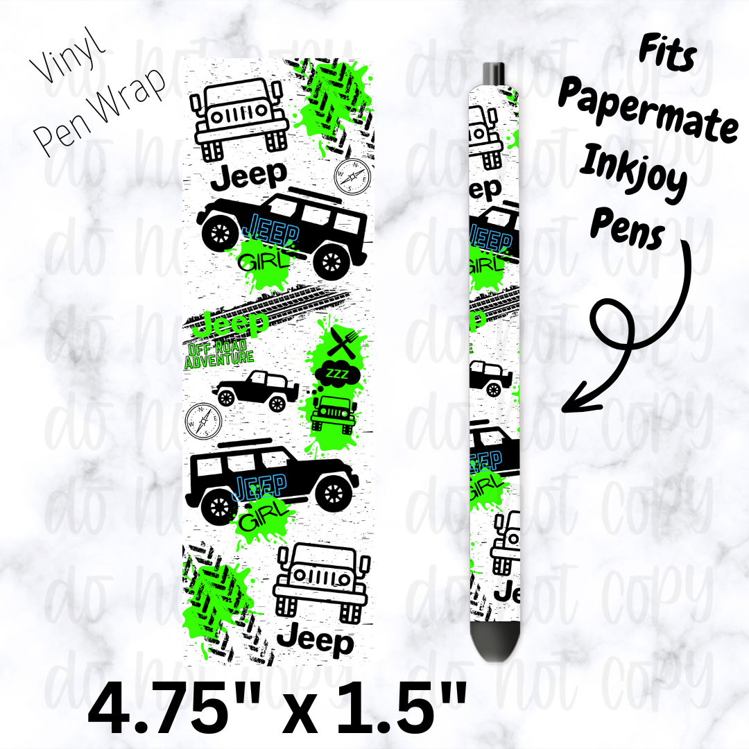 Green truck pen wrap