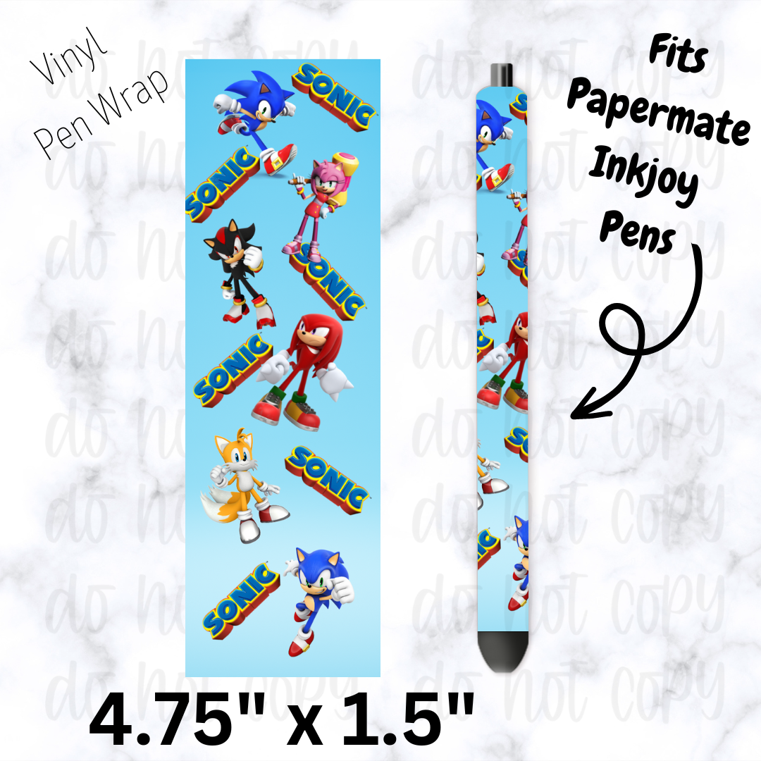 Blue video game Pen Wrap