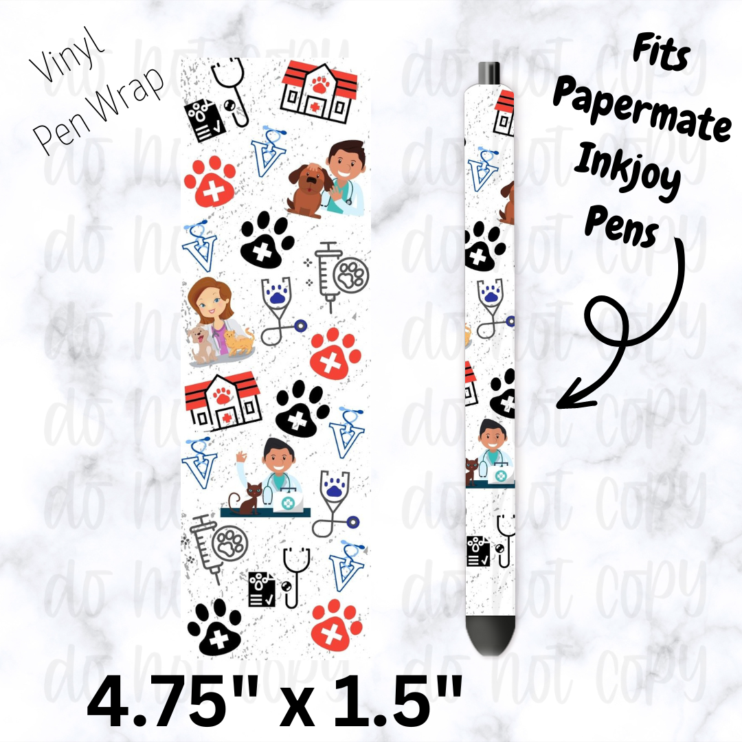 Veterinarian pen wrap